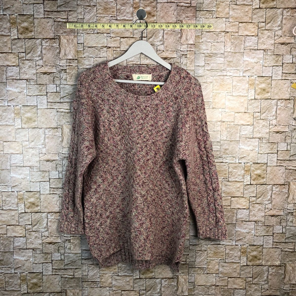 Homespun Knitwear × Japanese Brand × Vintage Natural Palette Pink Knitwear #A914 Size M / US 6-8 / IT 42-44 - 1 Thumbnail