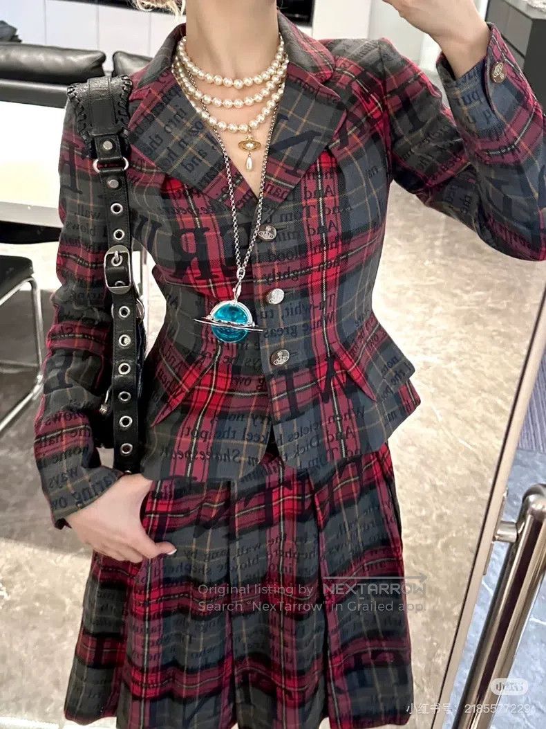 Vivienne Westwood Vivienne Westwood Vintage second-hand diagonal plaid trans Size US M / EU 48-50 / 2 - 3 Thumbnail