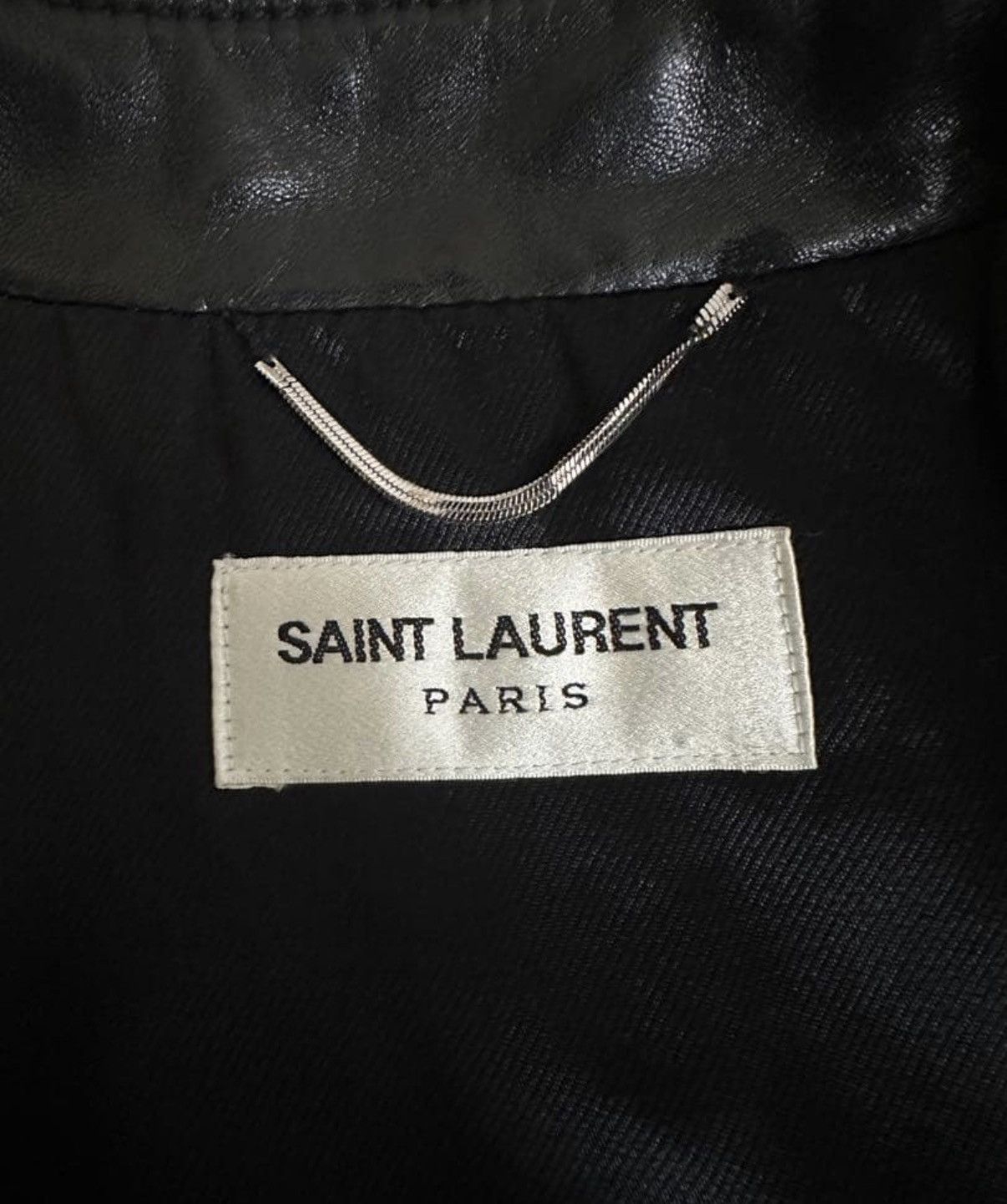 Saint Laurent Paris Saint laurent metal gray L17 leather biker jacket sz48 Size US M / EU 48-50 / 2 - 6 Thumbnail