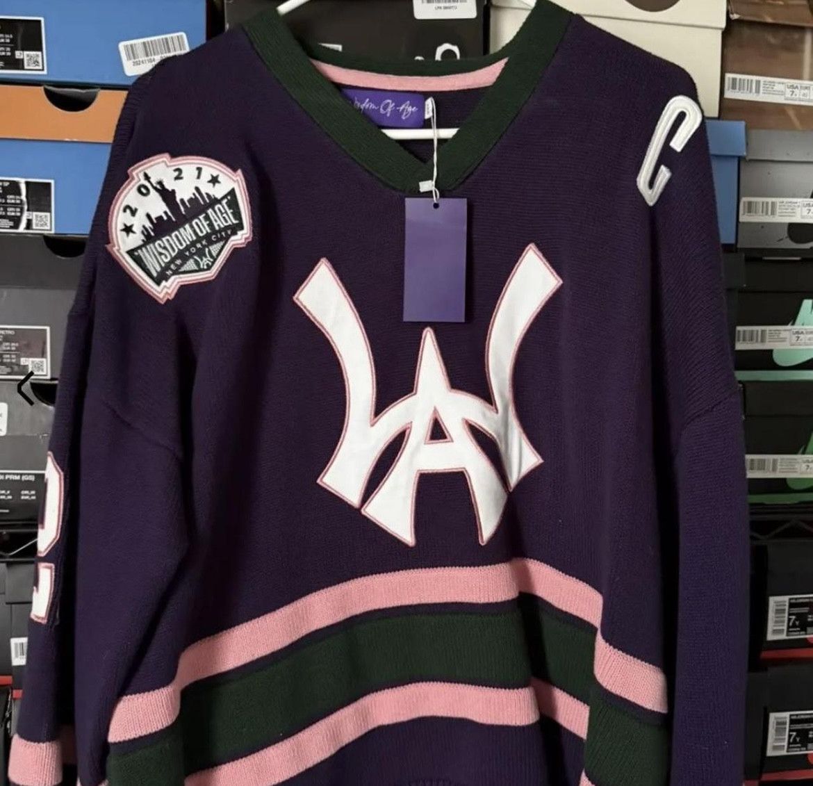 Wisdom of Age NEW WITH TAGS - knit hockey jersey Size XXS / US 00 / IT 34 - 1 Thumbnail