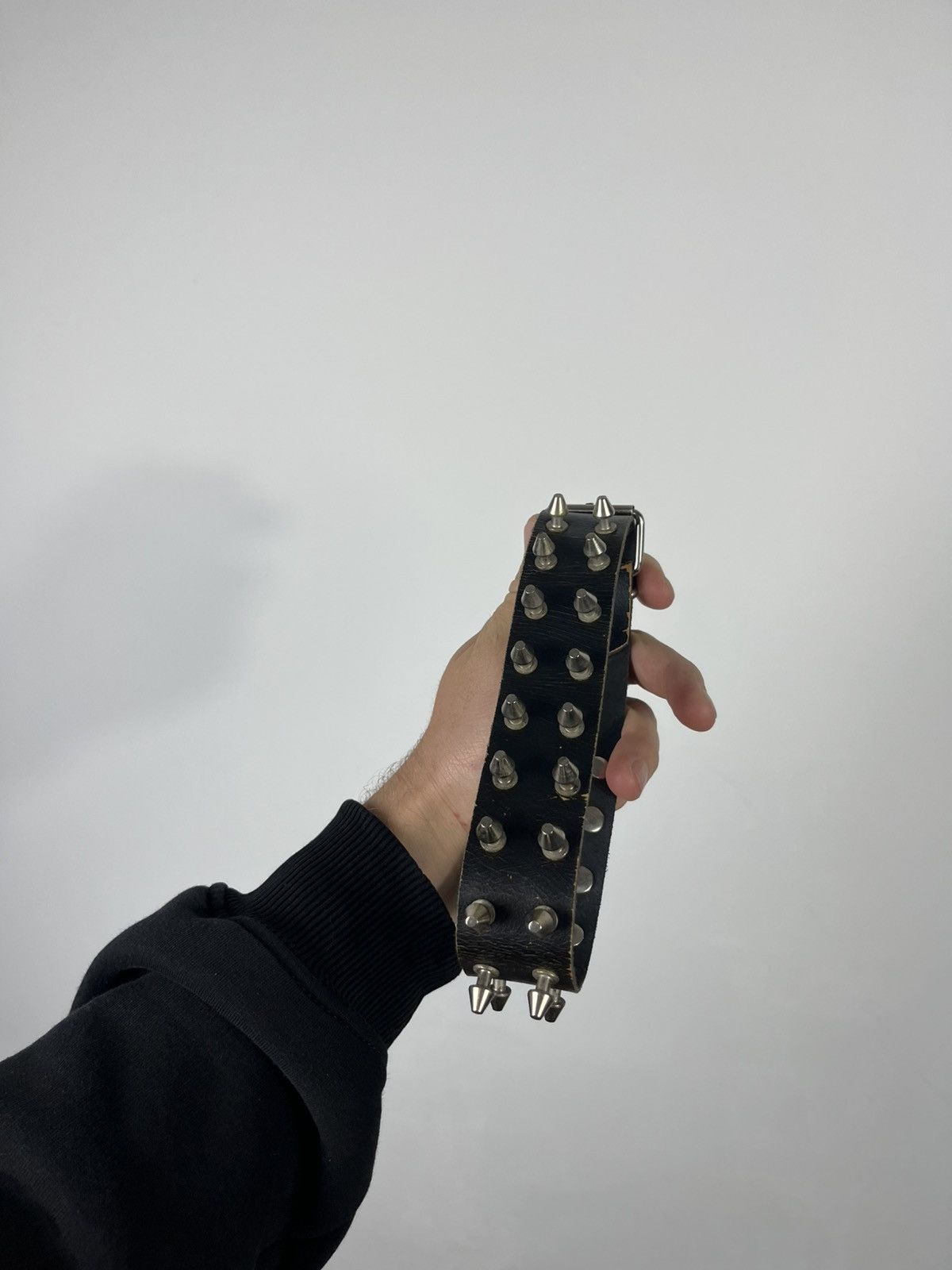 Other Black leather punk spiked choker collar gothic style Size ONE SIZE - 8 Thumbnail