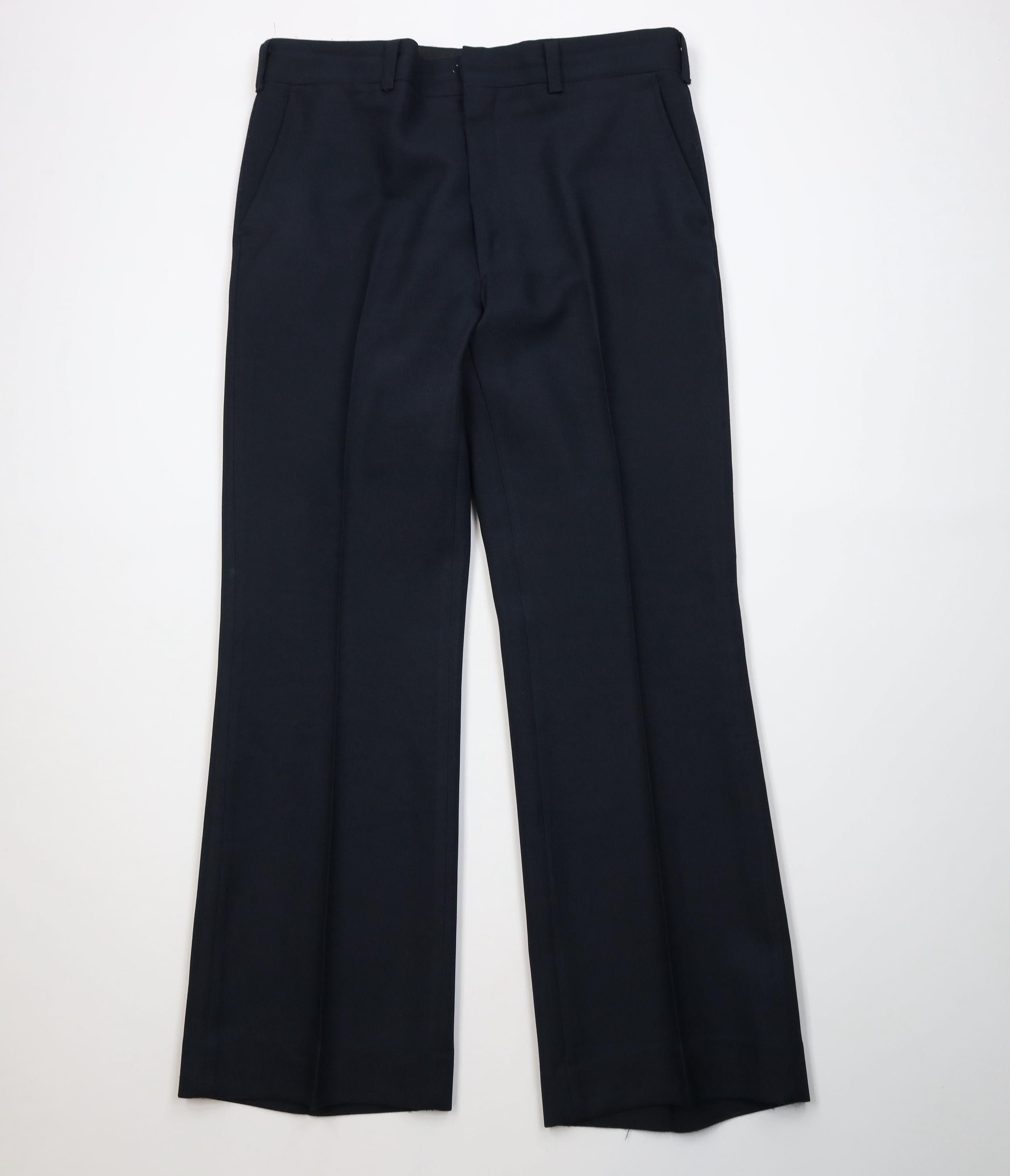 Vintage Vintage 70s Streetwear Flared Wide Leg Chino Pants Blue USA Size US 36 / EU 52 - 1 Thumbnail