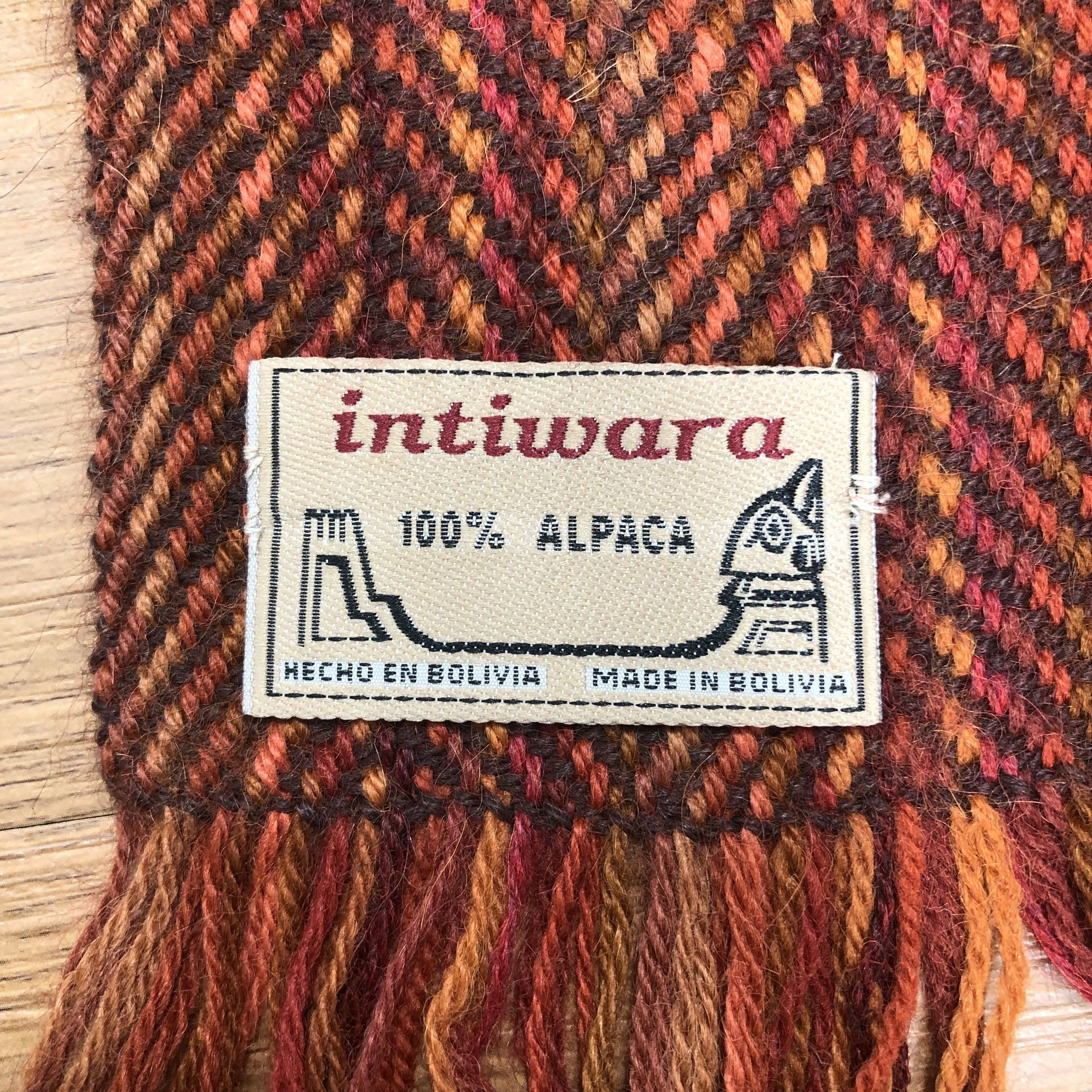 Designer × Vintage Vintage Intiwara Alpaca Scarf Muffler MF206 Size ONE SIZE - 5 Thumbnail