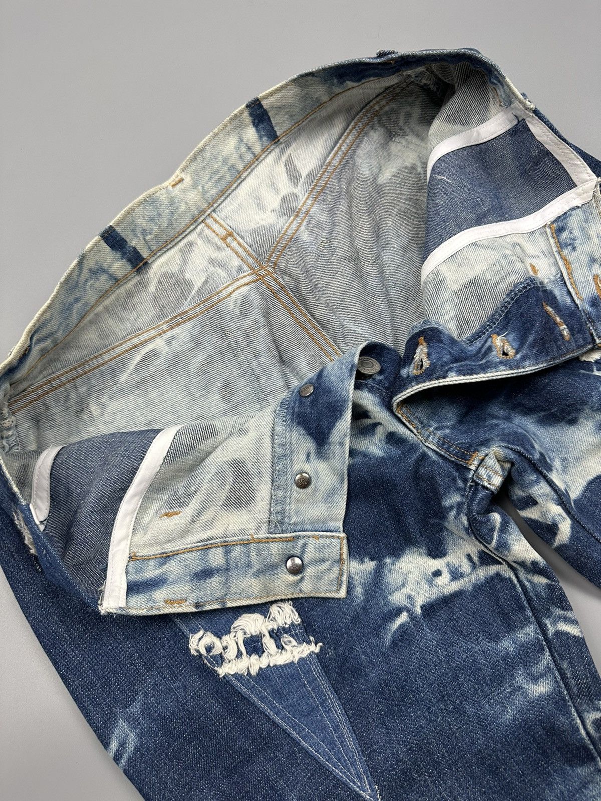 Vintage × Wrangler 🔥Rare🔥Vintage Wrangler Bleached Flared Denim Size US 31 - 8 Thumbnail