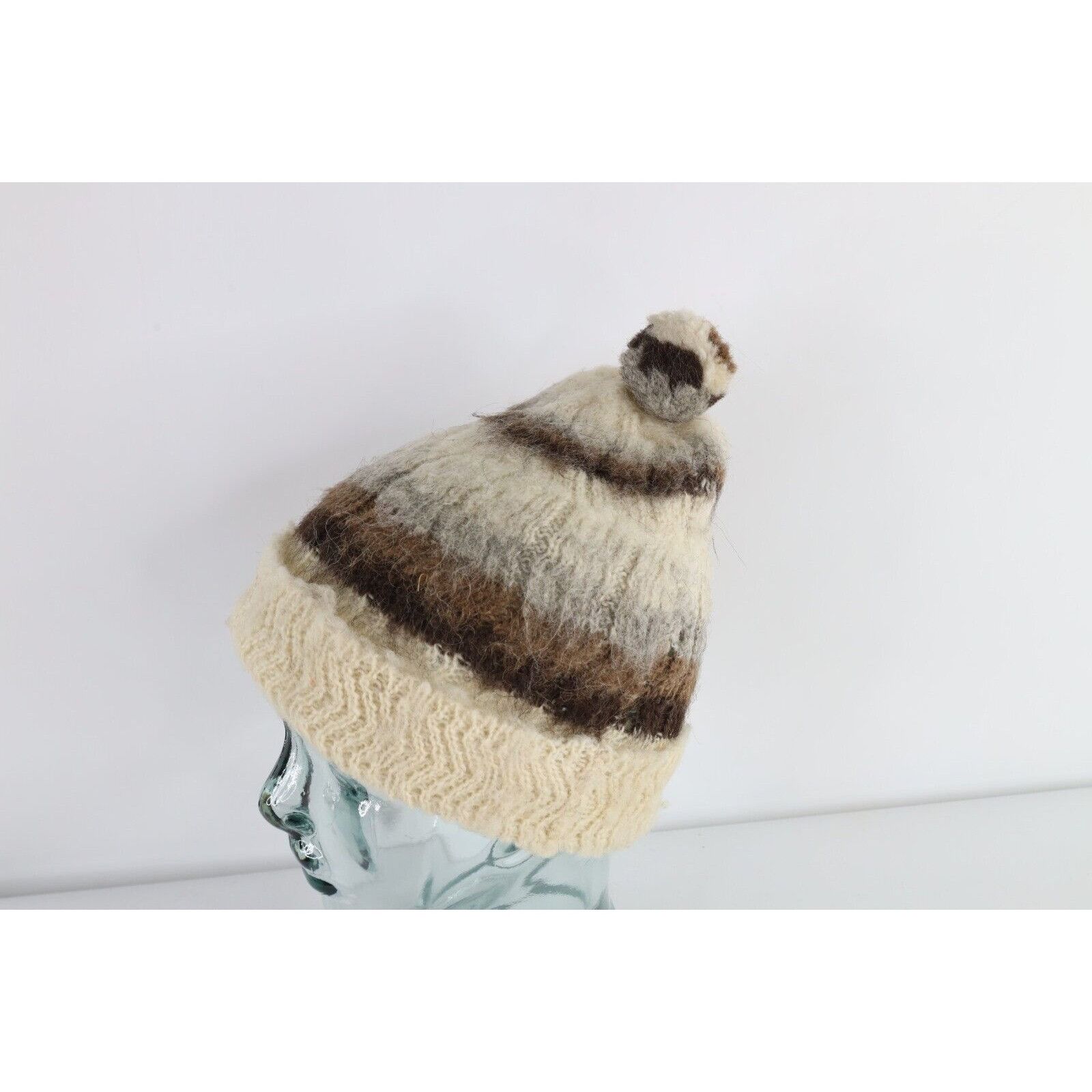 Vintage Vintage 70s Mid Century Modern MCM Iceland Handmade Wool Hat Size ONE SIZE - 2 Thumbnail