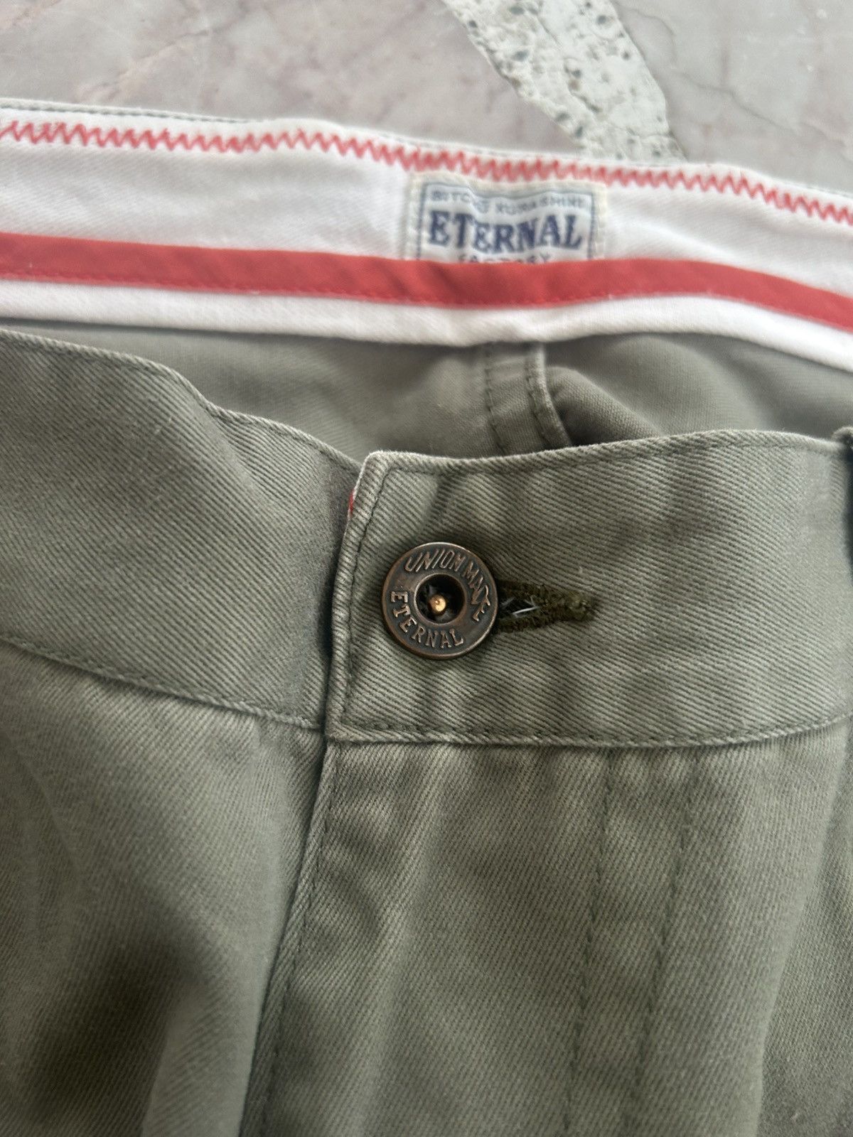 Eternal Eternal Vintage Green Casual Trousers Size US 34 / EU 50 - 5 Thumbnail