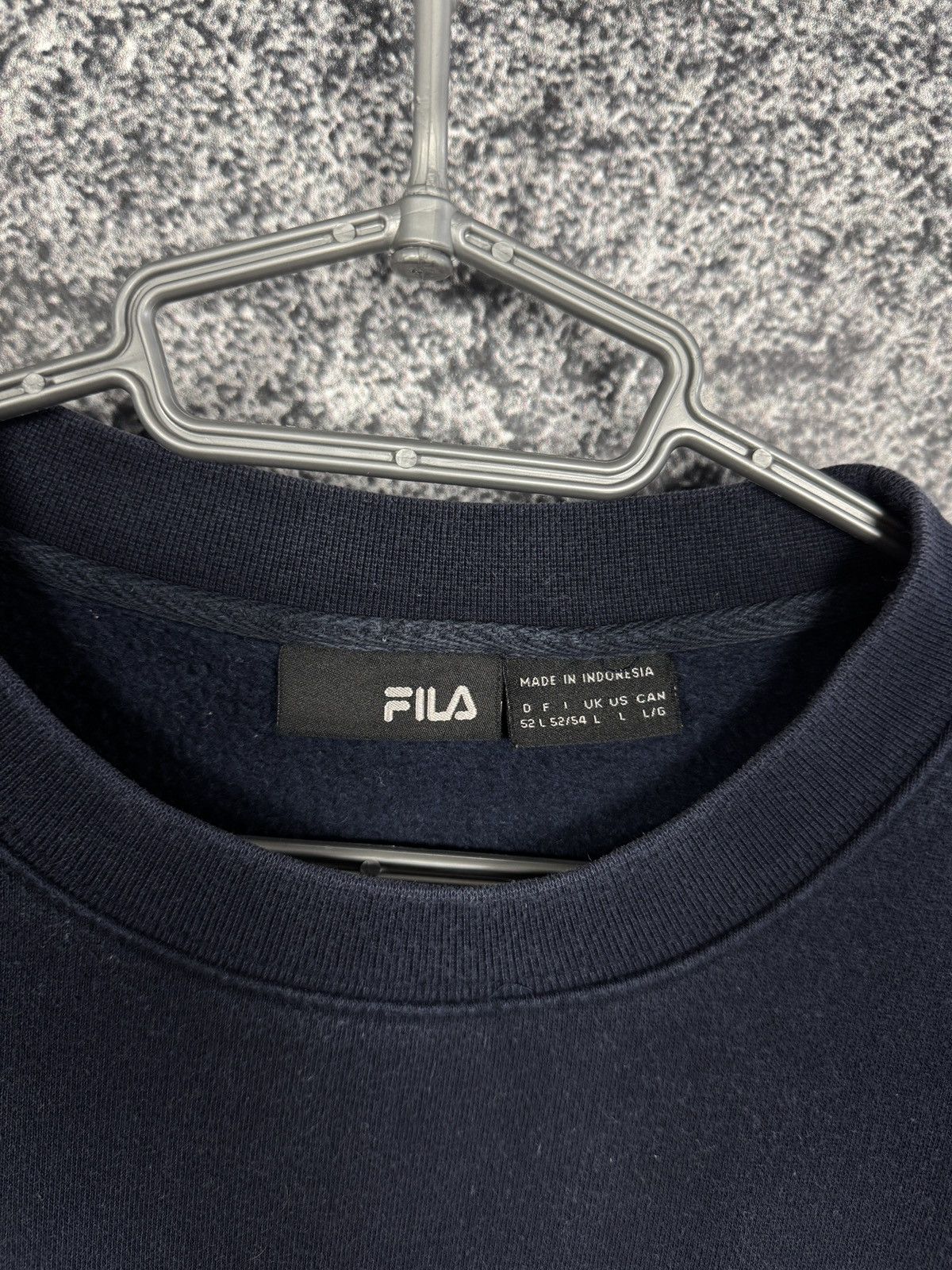 Fila Fila Vintage Crewneck Sweatshirt Big Embroidered Logo Size L Size US L / EU 52-54 / 3 - 7 Thumbnail