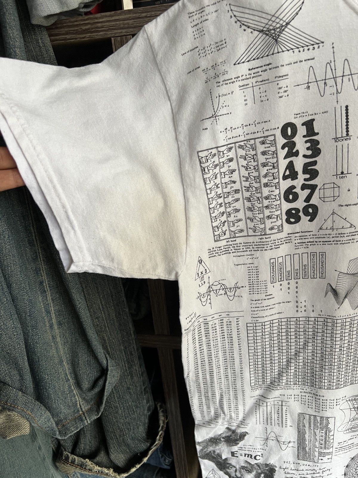 Japanese Brand 🔥Vintage Gildan Fullprinted Math Hurts Tee Size US M / EU 48-50 / 2 - 7 Thumbnail