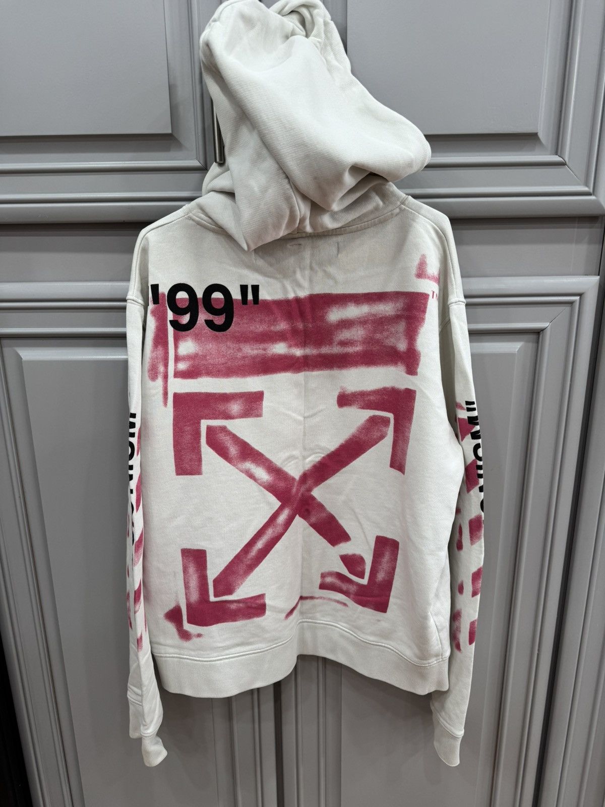 Pink Impressionism Hoodie Offwhite Impressionism Diag Stencil