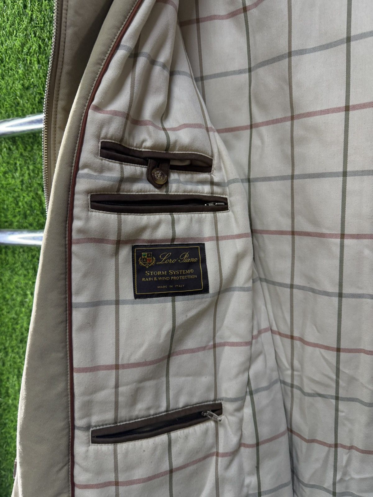 Loro Piana Loro Piana Beige Storm System Car Coat Jacket LuxuryRaincoat Size US XL / EU 56 / 4 - 5 Thumbnail