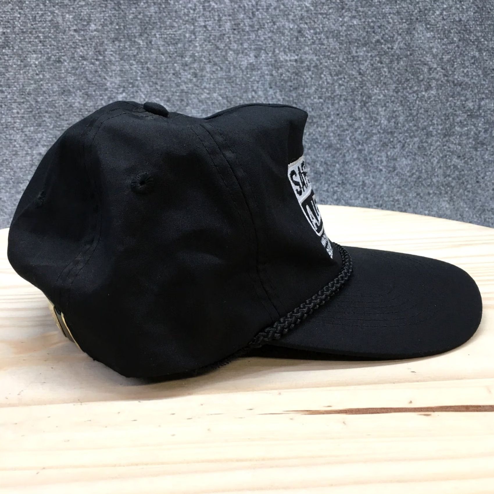 Vintage Safety Alert Koch Industry Cap Hat Men OS Black Adjustable Embroidered Flat Brim Size ONE SIZE - 5 Thumbnail