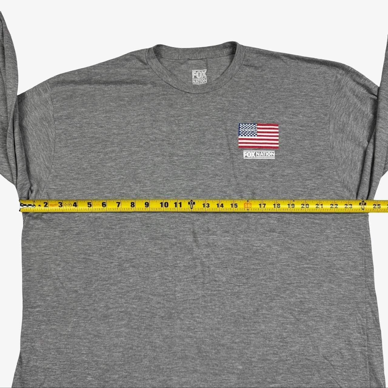 Other Fox Nation Mens Patriot USA Flag L/S T-Shirt Gray • 2XL Size US XXL / EU 58 / 5 - 6 Thumbnail