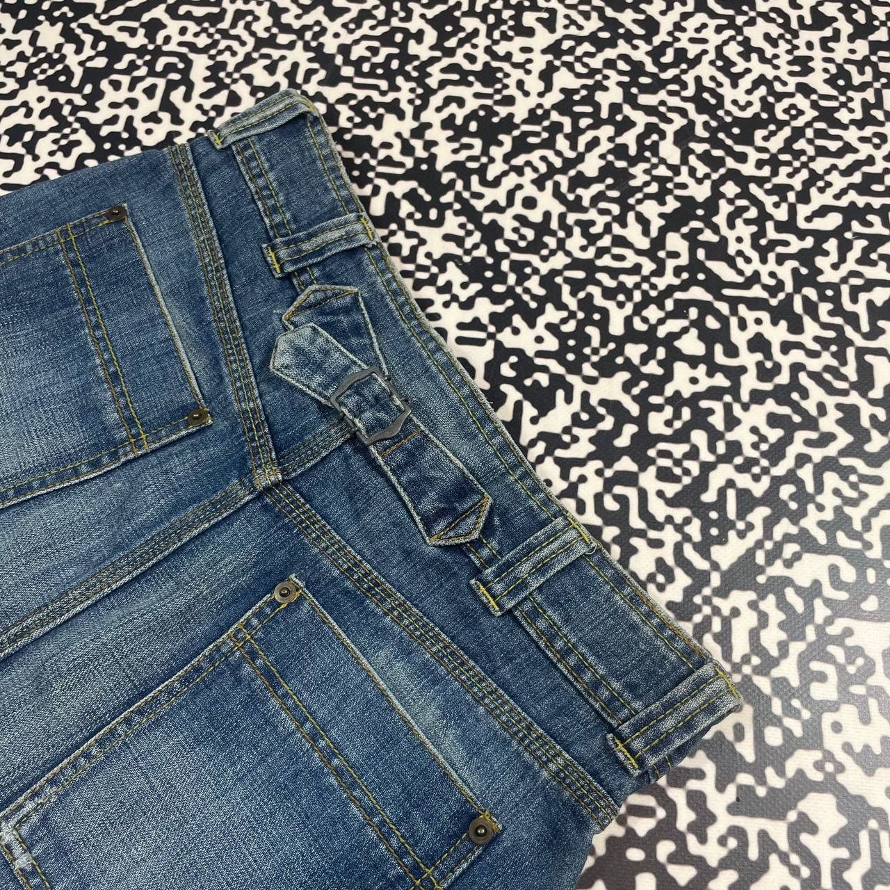 Japanese Brand Vintage Y2K Japanese Style Carpenter Denim Mini Skirt Size 27" / US 4 / IT 40 - 12 Thumbnail