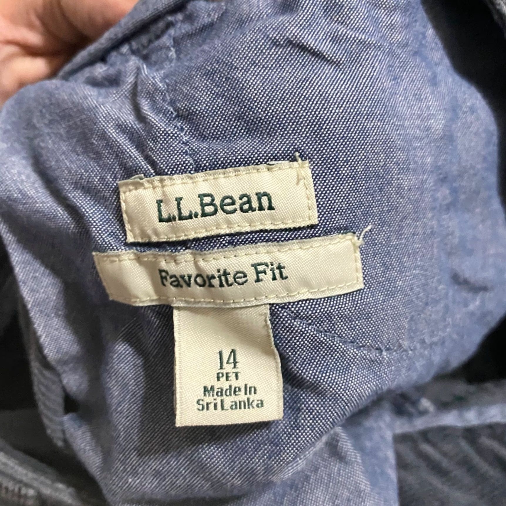 Vintage L.L Bean Jeans Womens 14P Petites Gray Corduroy Straight Leg High Rise Size 24" / US 00 / IT 34 - 3 Thumbnail