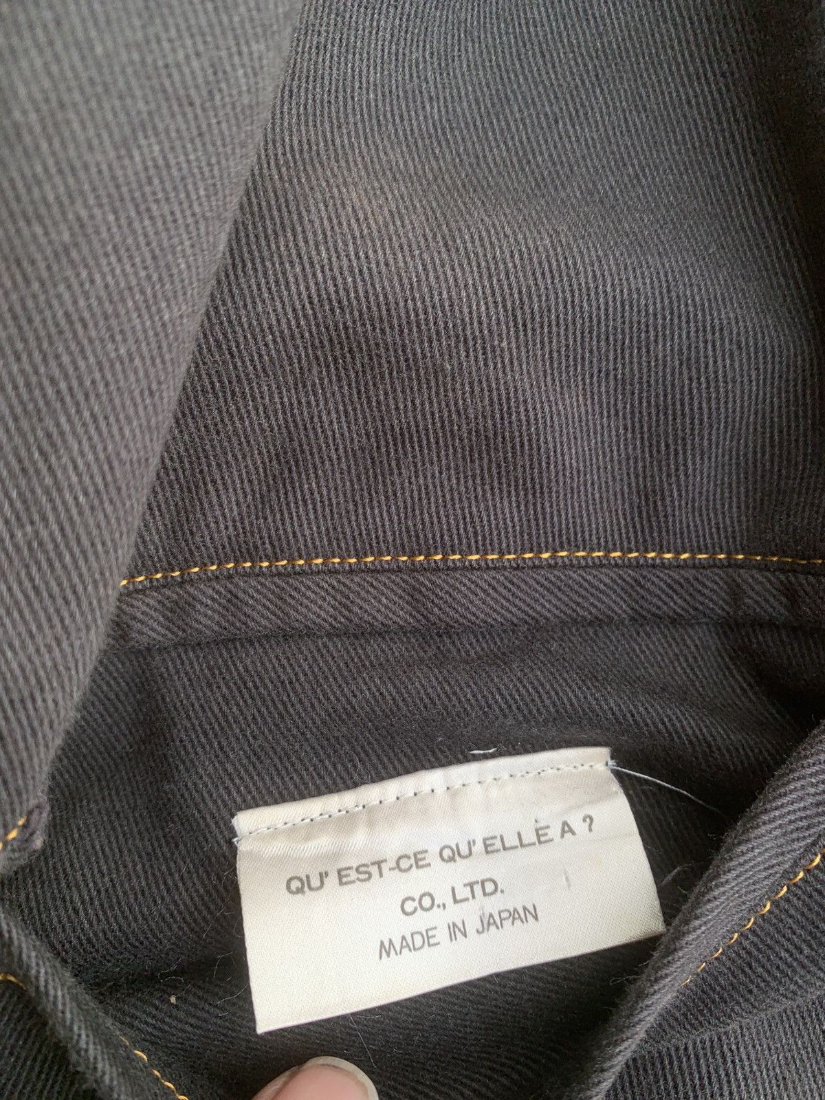 Jean Paul Gaultier 90’s Jean Paul Gaultier “QU’EST-CE QU’ELLE A? Nylon Denim Size US XL / EU 56 / 4 - 17 Thumbnail