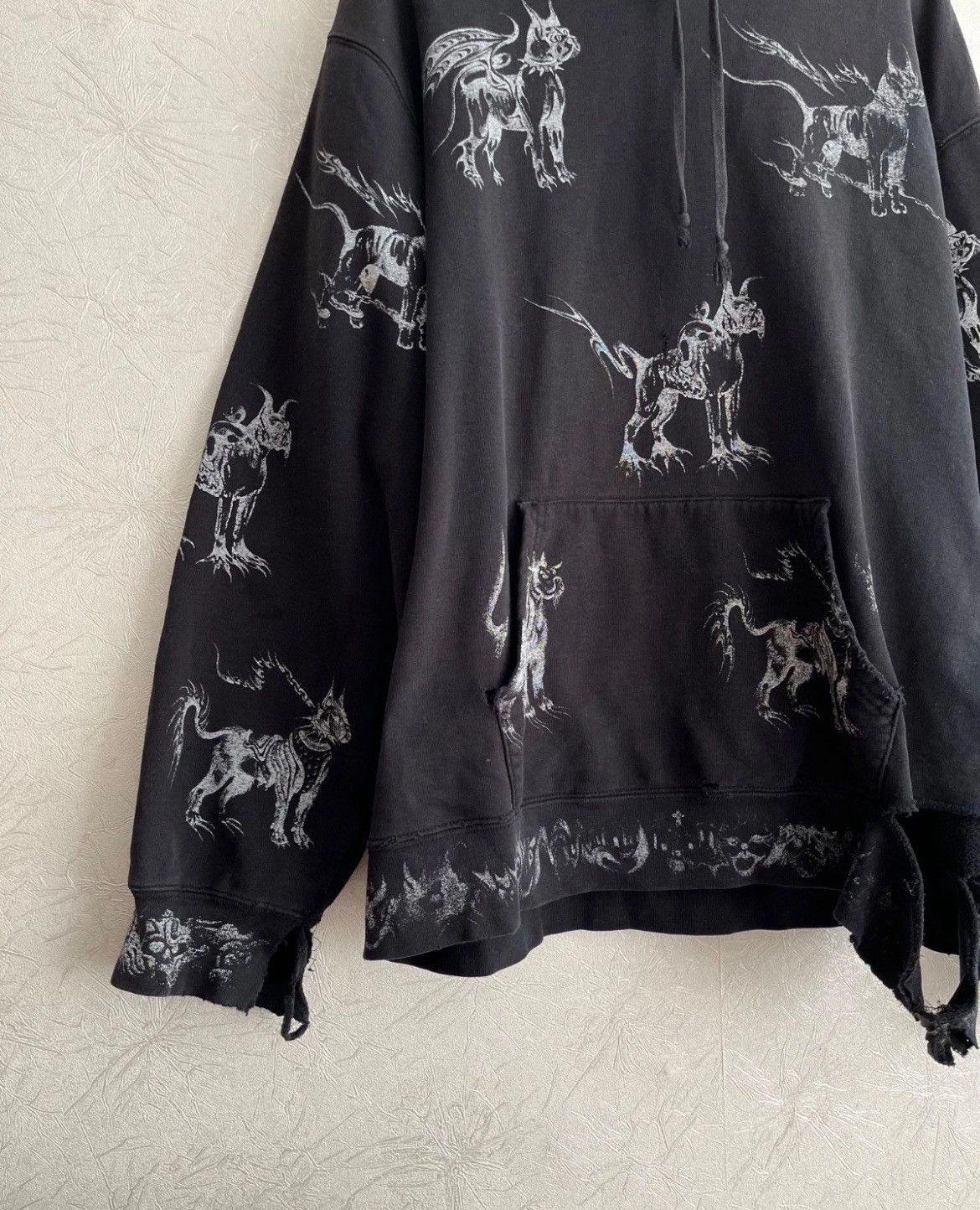 Supreme Supreme Hell Animals Dog All Over Print Distressed Hoodie XL Size US XL / EU 56 / 4 - 3 Thumbnail