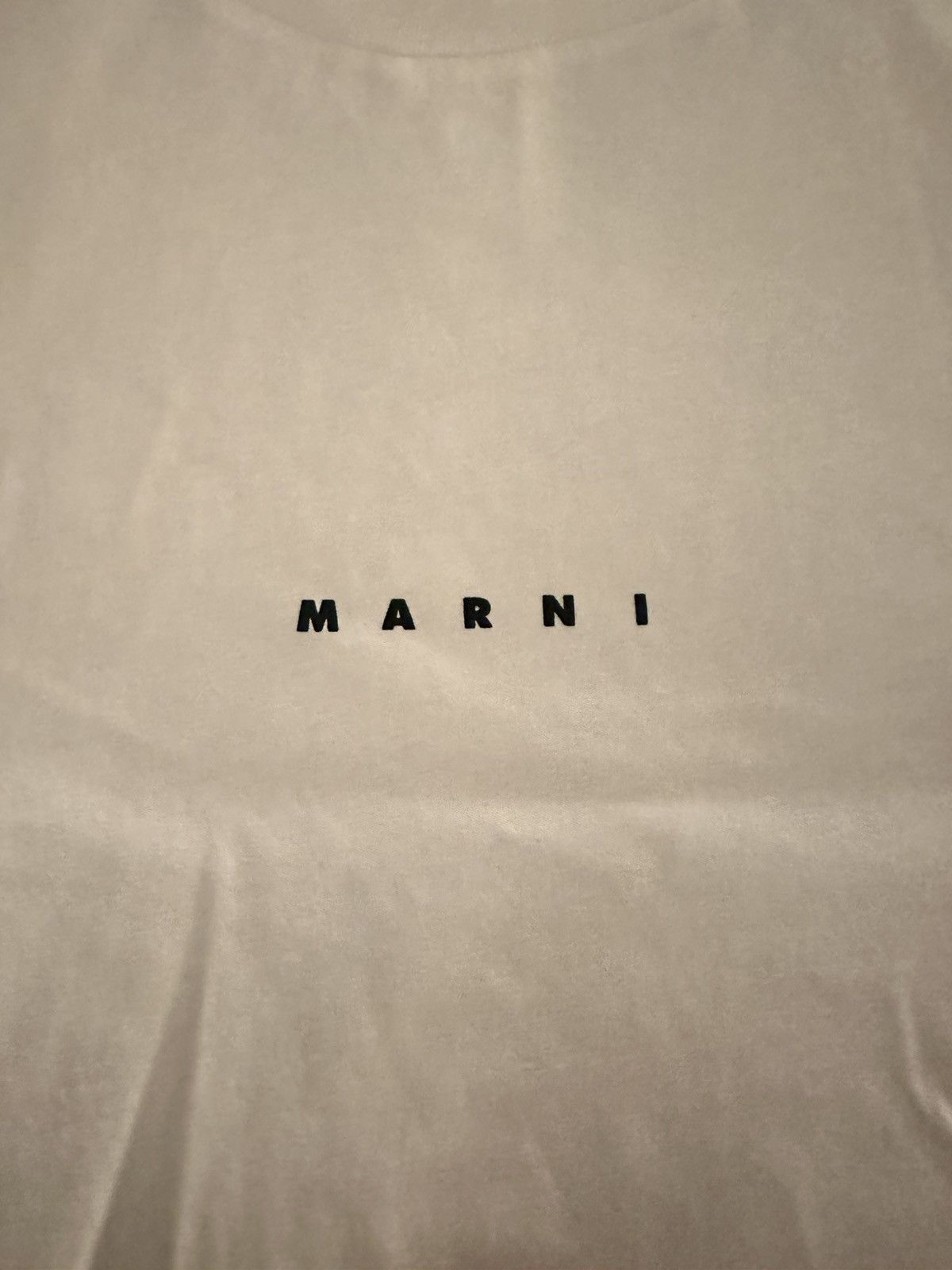 Marni Marni Logo Printed Crewneck T Shirt Size US L / EU 52-54 / 3 - 2 Thumbnail