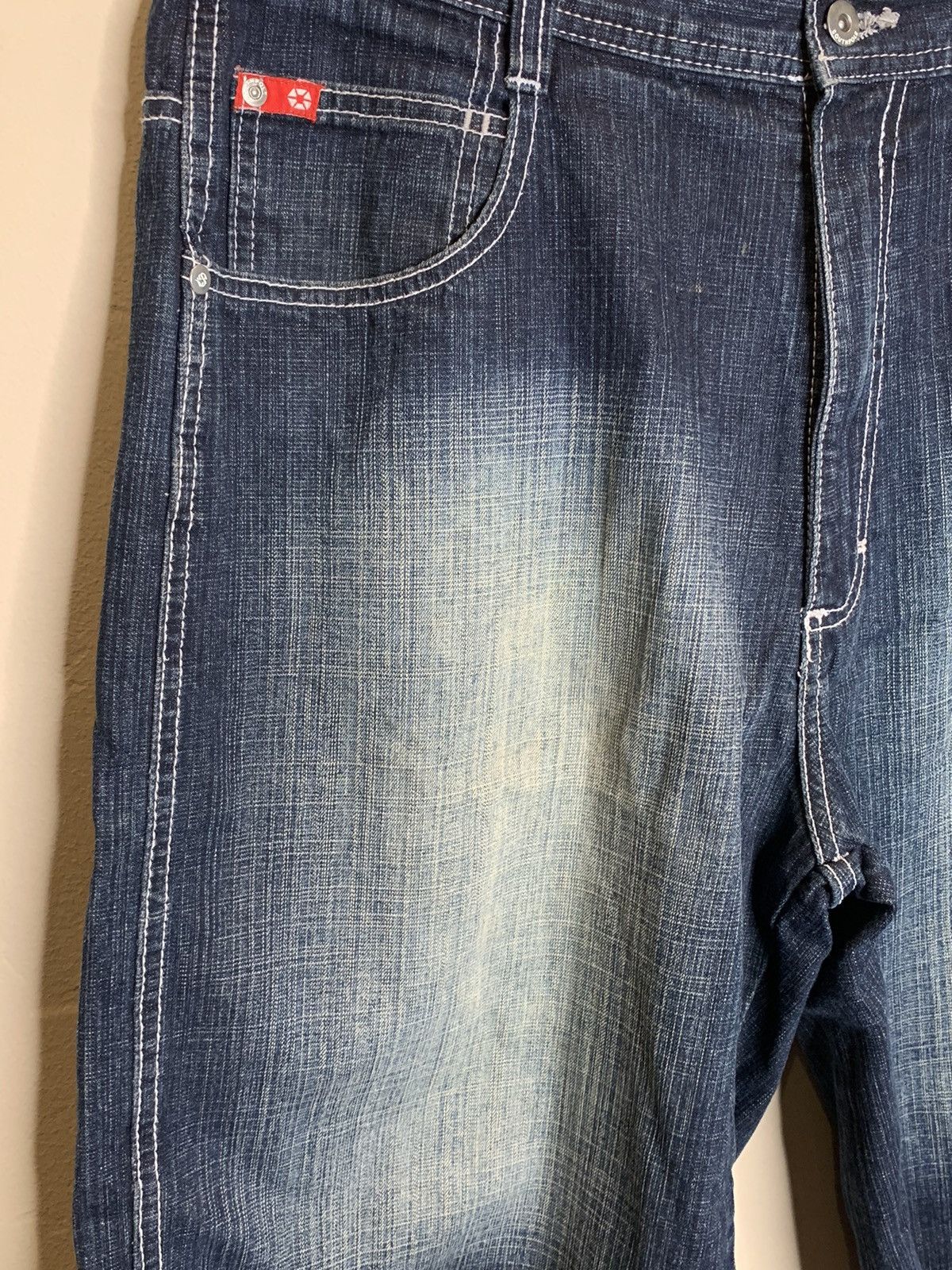 Southpole *RARE* Vintage Southpole Faded Denim Shorts Y2K - 36 Size US 34 / EU 50 - 3 Thumbnail
