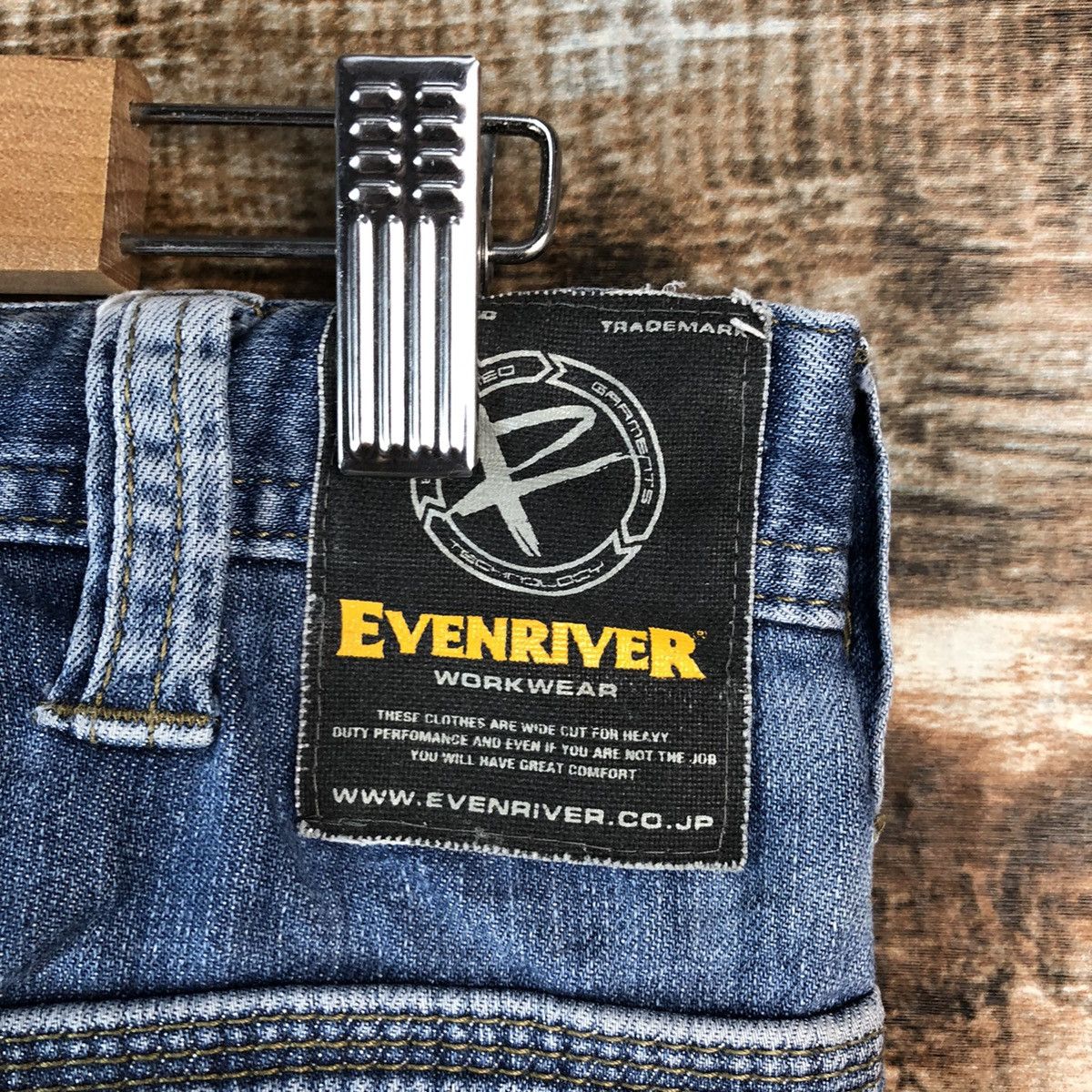 Japanese Brand Even River Blue Distressed Denim Multipocket Pants #A2170 Size US 29 - 15 Thumbnail
