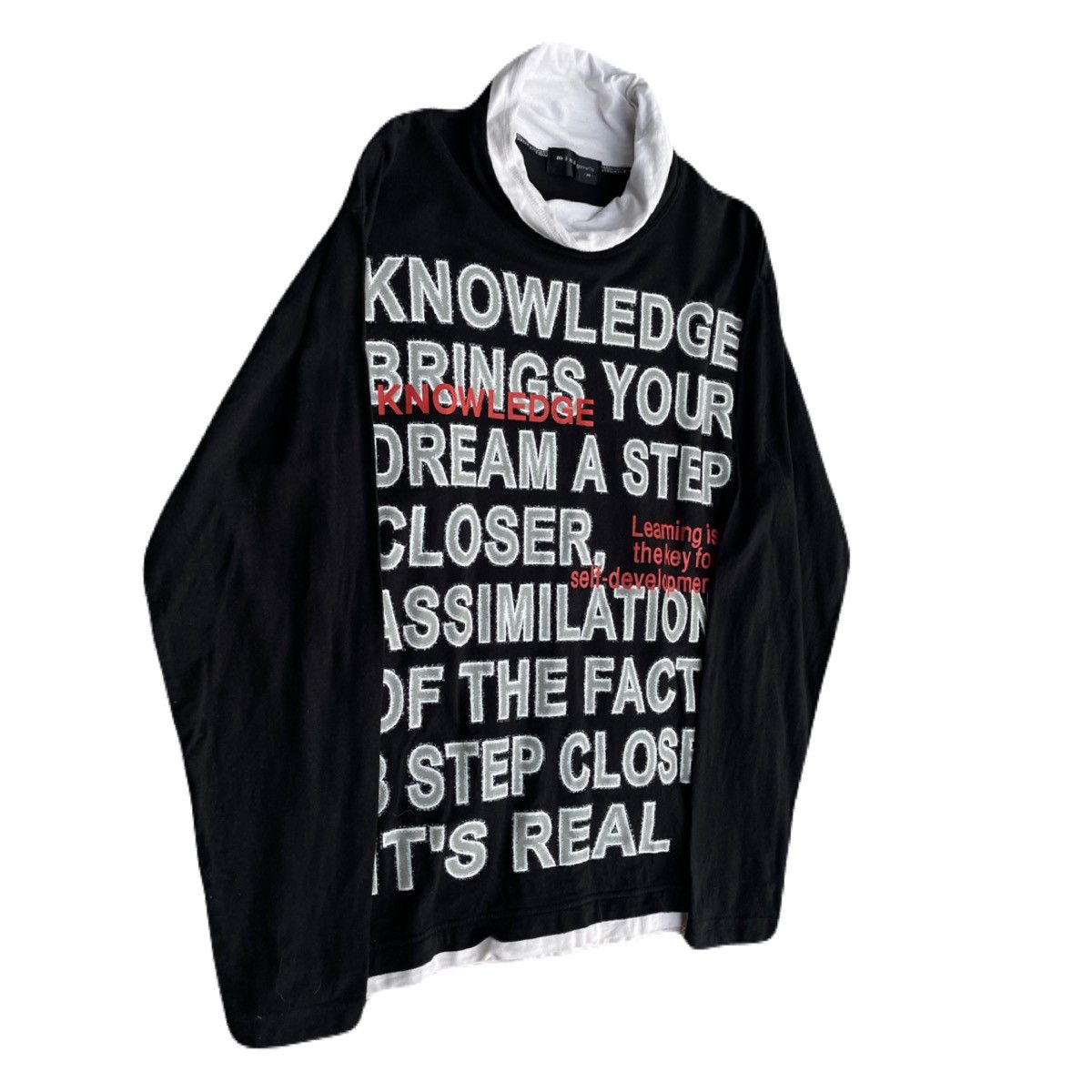 If Six Was Nine 2000s Japanese archive Vkei Layered Poem Long Sleeve Tee Size US M / EU 48-50 / 2 - 3 Thumbnail