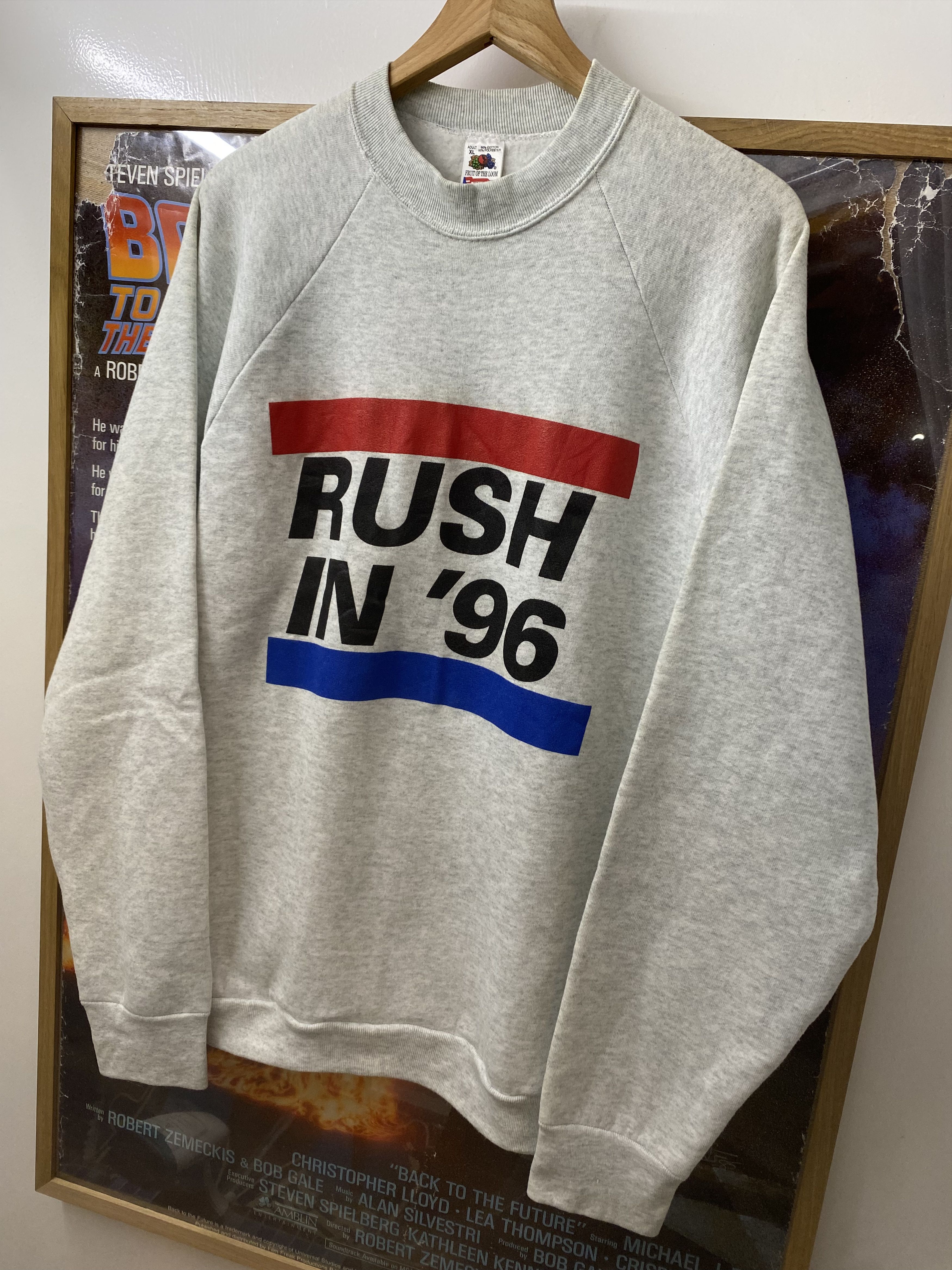 Fruit Of The Loom 1996 Rush Prog Rock Band World Tour Concert Sweatshirt Size US XL / EU 56 / 4 - 4 Thumbnail