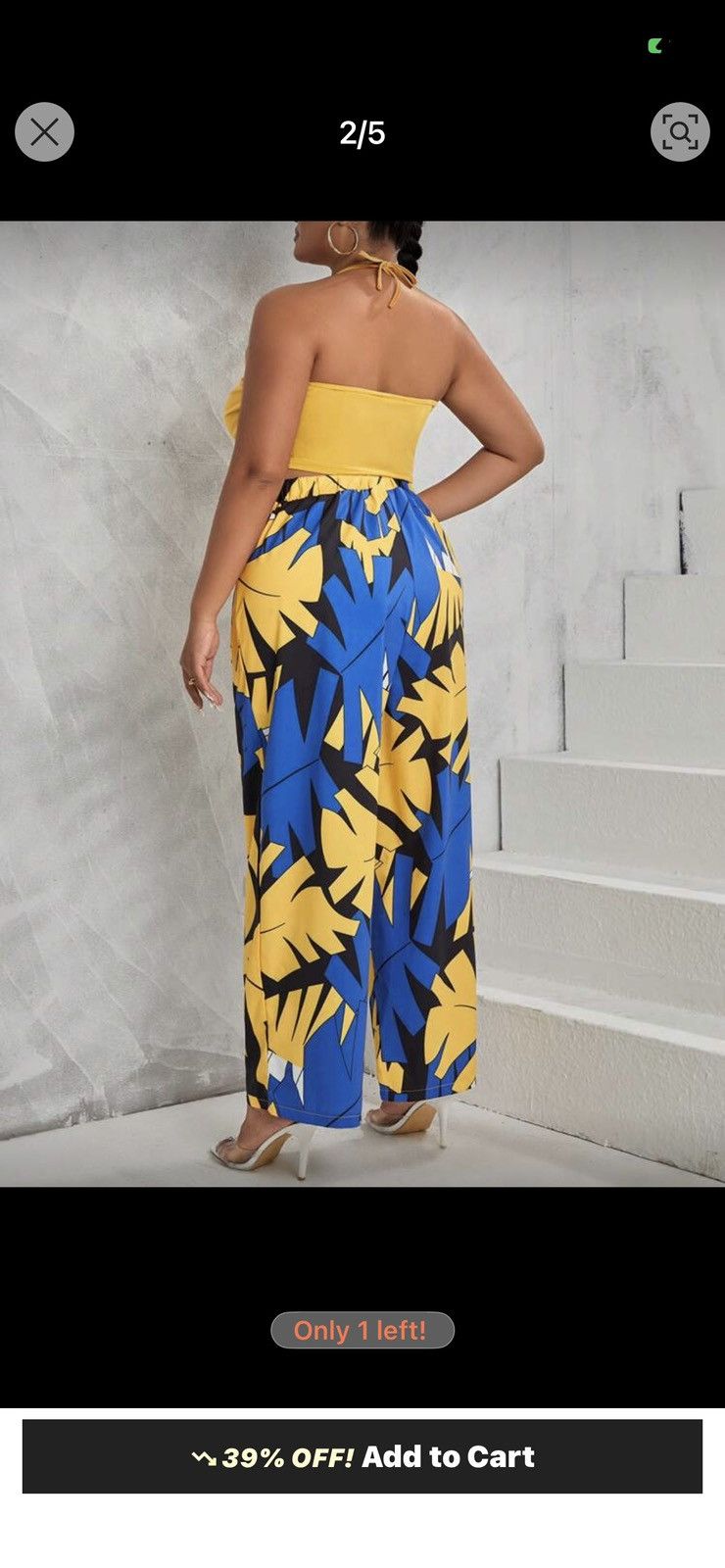 Shein Tropical print pants Size 36" / US 14 / IT 50 - 3 Thumbnail