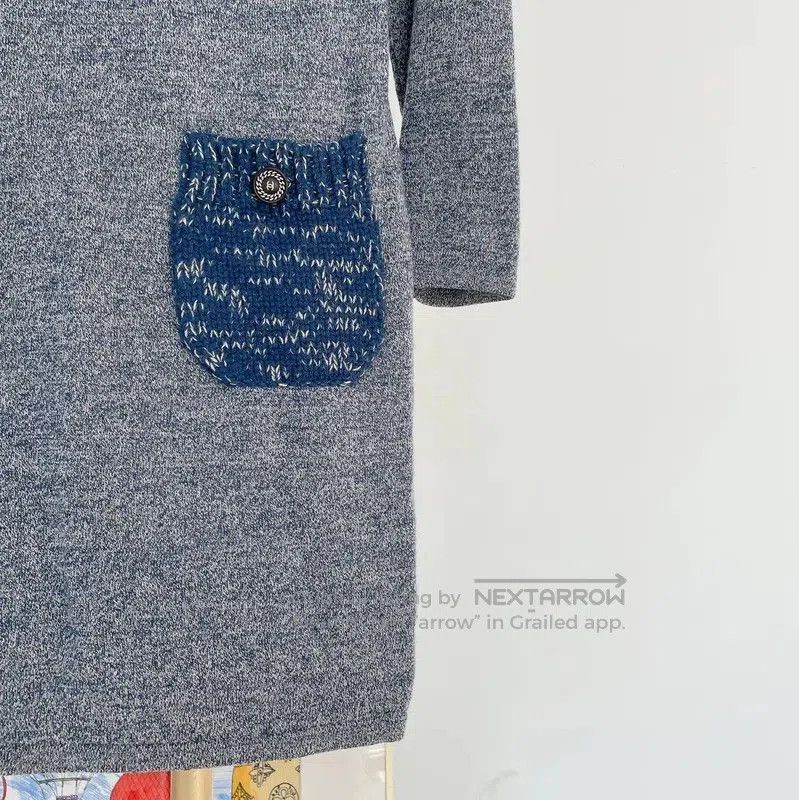 Chanel Chanel Gray Cashmere Long Sleeve Dress . Size S / US 4 / IT 40 - 4 Thumbnail