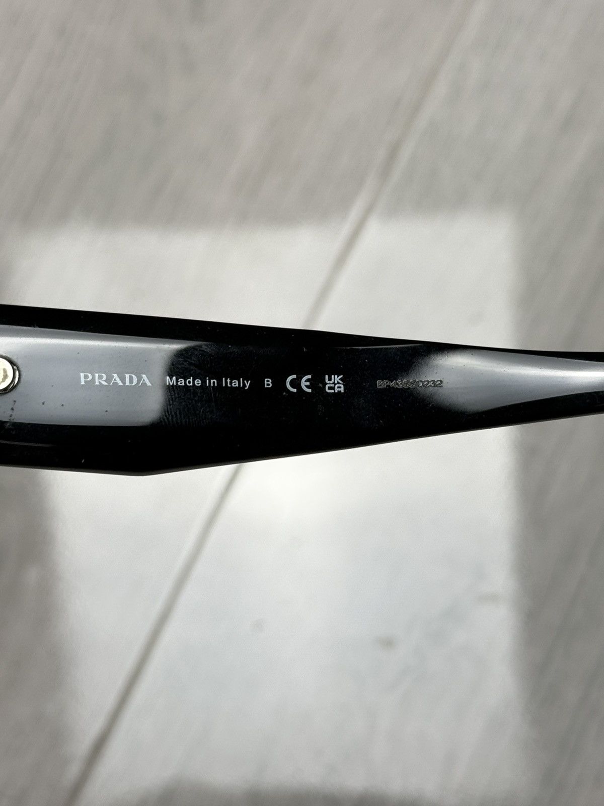 Prada Prada Sunglasses PR 06YS Black with Violet Lenses Size ONE SIZE - 8 Thumbnail