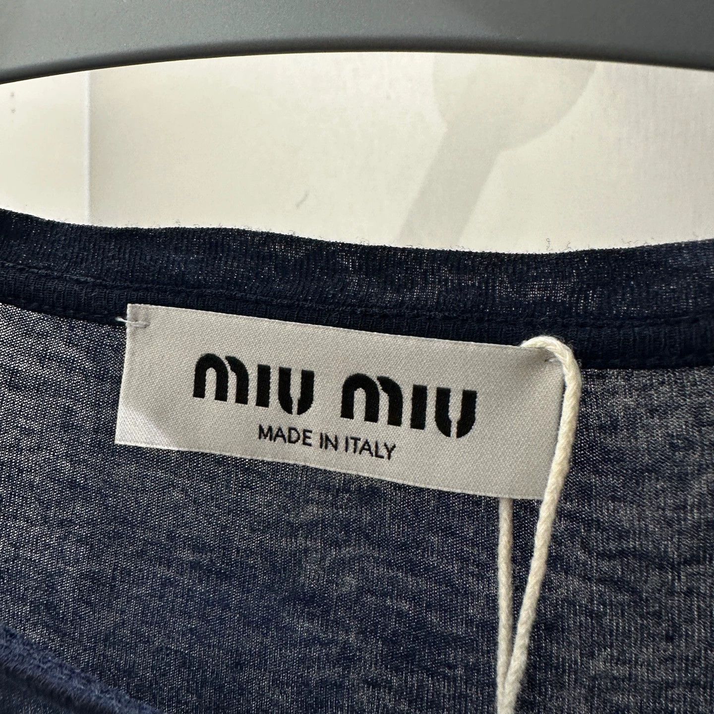 Miu Miu MIU MIU may515 Logo Letter Thin Cotton Base Layer M Size M / US 6-8 / IT 42-44 - 3 Thumbnail