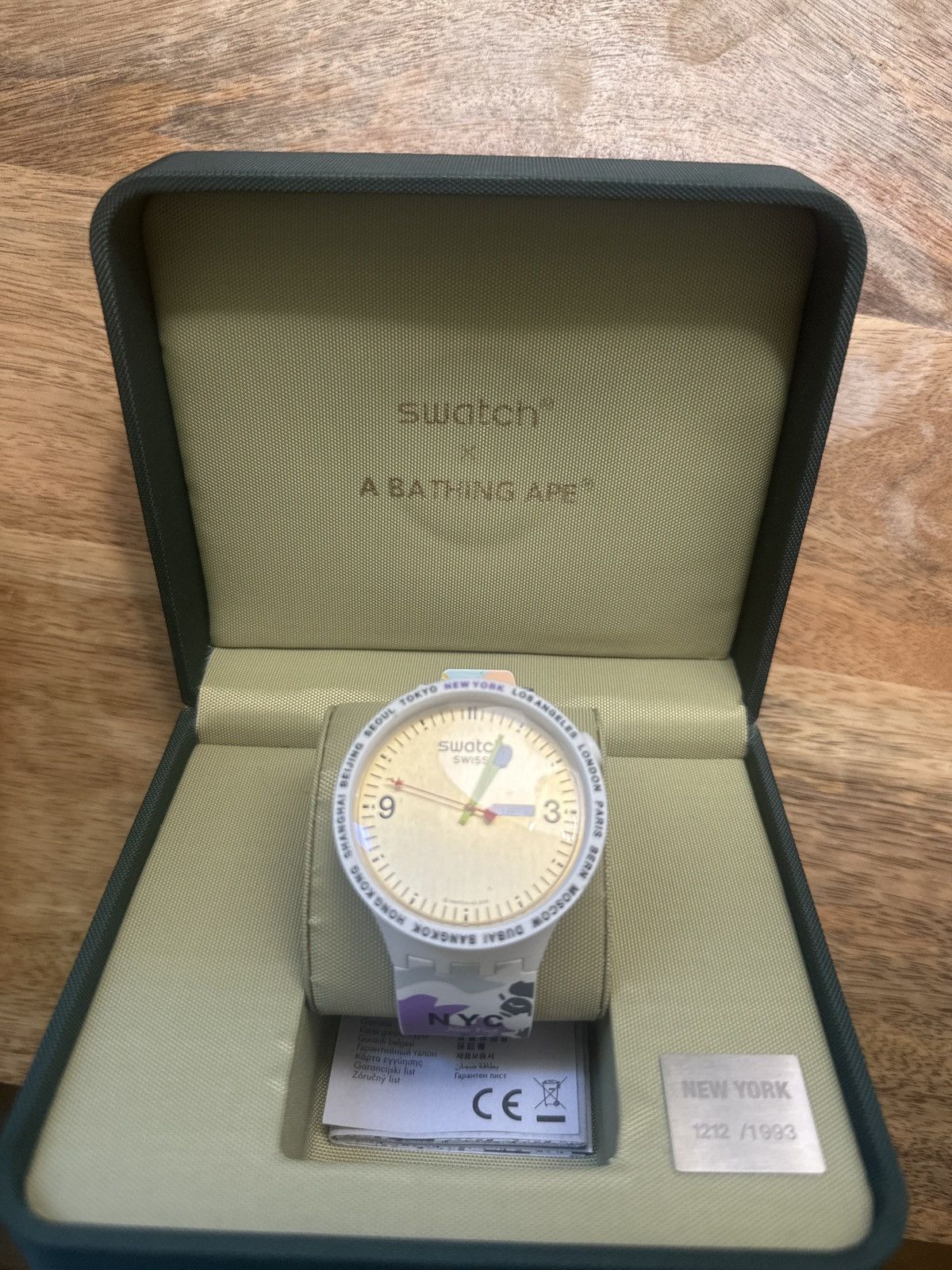 Bape Bape x Swatch Big Bold NYC Edition Size 32 - 4 Thumbnail