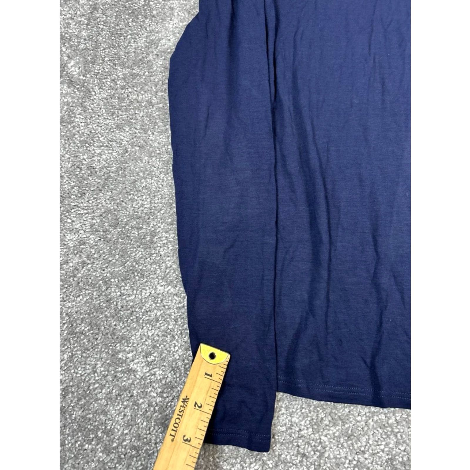 Eileen Fisher Eileen Fisher Womens 2XS Blue Knit Pullover Sweater Casual Long Sleeve Crew Neck Dolman Sleeve Regular Fit Size XXS / US 00 / IT 34 - 7 Thumbnail