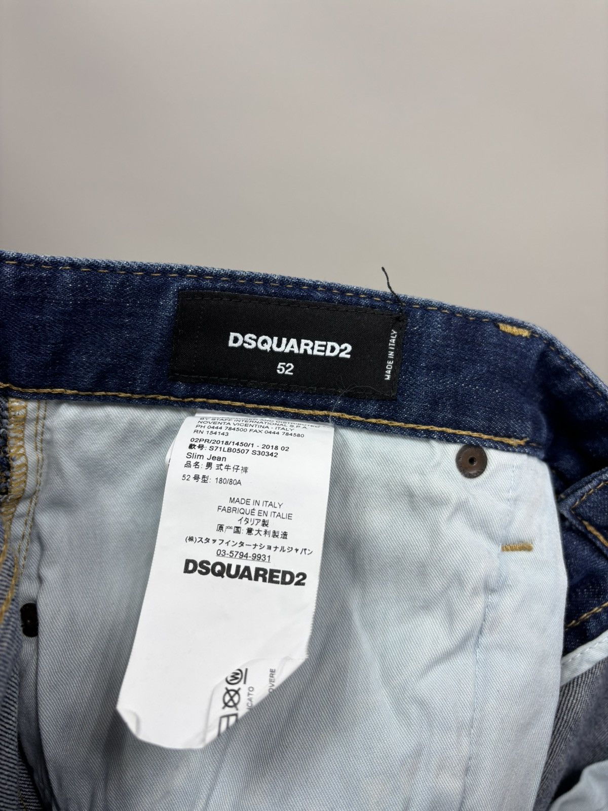 Dsquared2 Mens jeans Dsquared2 Size 52 Color Blue Size US 33 - 8 Thumbnail