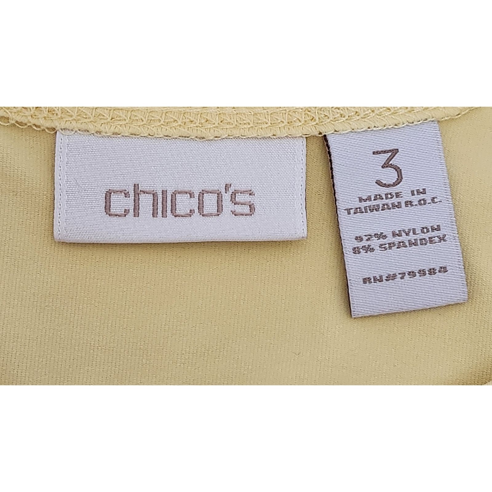 Other Chico's Yellow Round Neck Sleeveless Top 3 XL Lightweight Size XL / US 12-14 / IT 48-50 - 4 Thumbnail