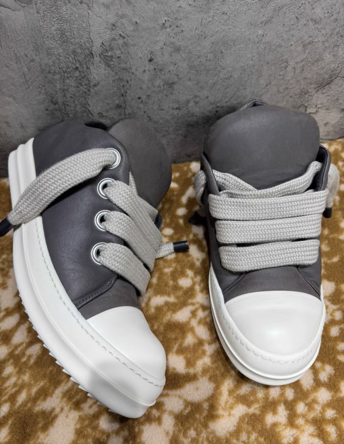 Rick Owens Rick Owens Main Line Jumbo Low, Mocha Brown K37 Size US 9.5 / EU 42-43 - 4 Thumbnail