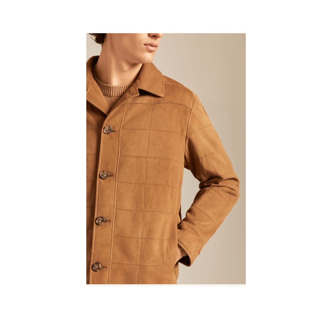 Loro Piana o1srvl11e1224 Quilted Shirt Bomber Jacket in Brown Size US S / EU 44-46 / 1 - 3 Thumbnail