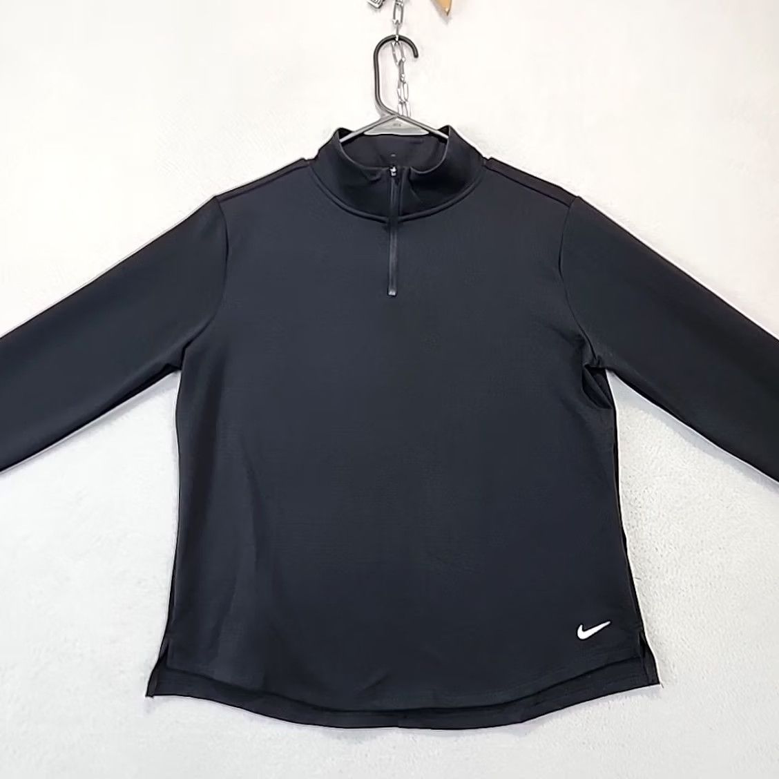 Nike Nike Therma-FIT 1/4 Zip Running Jacket Nike Pullover Women's L Black Athleisure Jacket Long Sleeve Regular Fit 1/4 Zip Black Womens Size L / US 10 / IT 46 - 4 Thumbnail