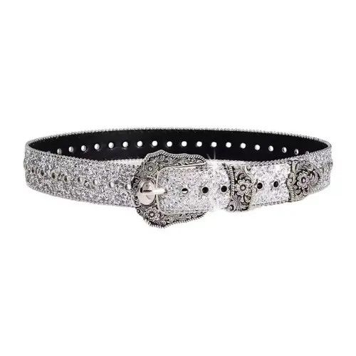 Other Hagiwara x Kazue Glittering PU Leather Belt Size ONE SIZE - 4 Thumbnail