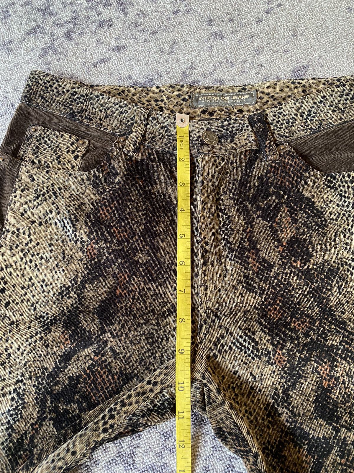 Hysteric Glamour Y2k Interflow snakeskin ifsixwasnine bootcut pants Size US 31 - 11 Thumbnail