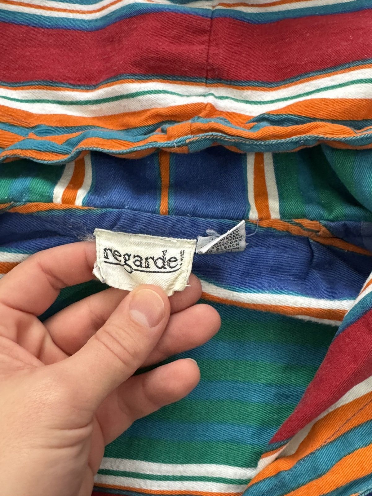 Vintage Vintage Regard! Striped Lightweight Cropped Fit Jacket Women Size M / US 6-8 / IT 42-44 - 5 Thumbnail