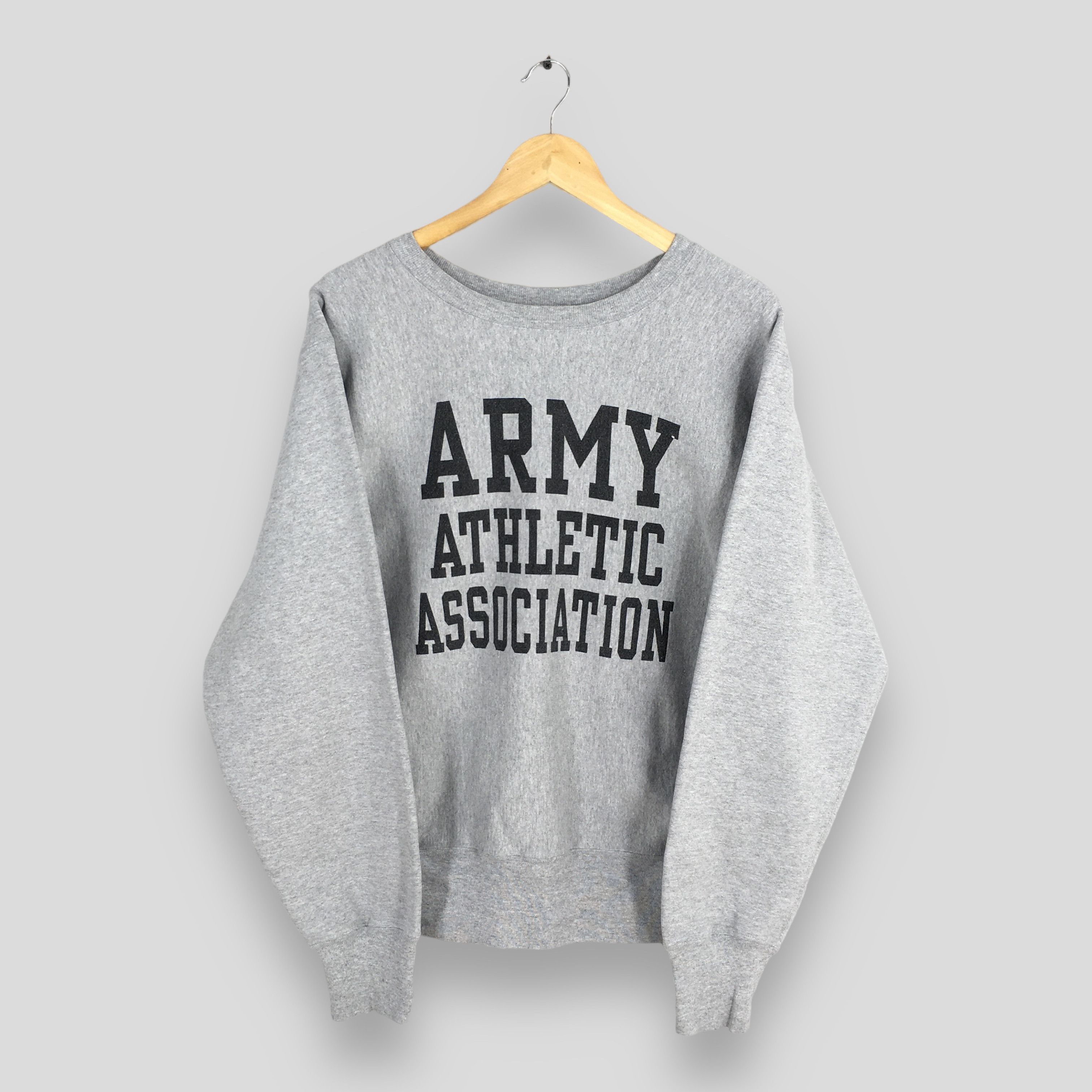 Champion × Vintage Vintage 80s Champion Reverse Weave Army Sweatshirt Large Size US L / EU 52-54 / 3 - 1 Thumbnail