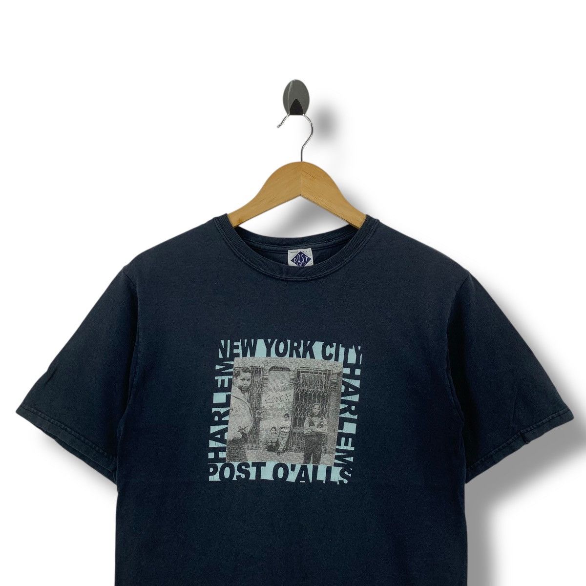 Post Overalls × Vintage Vintage POST OVERALLS Harlem New York City Photo Tee Shirt Size US S / EU 44-46 / 1 - 2 Thumbnail
