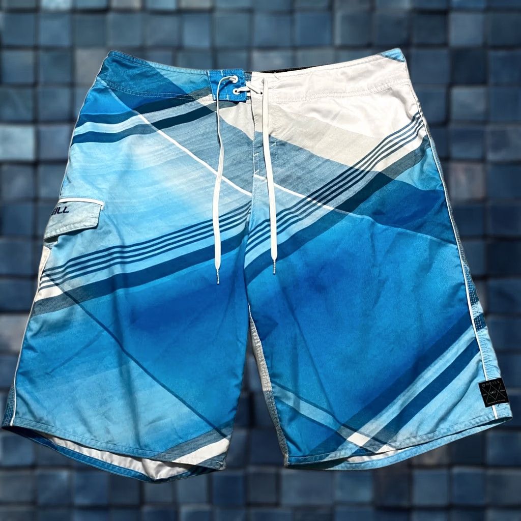 O'Neill O'Neill Shorts Mens 36 Blue Board Plaid Check Outdoor Beach Inseam Size US 36 / EU 52 - 1 Thumbnail