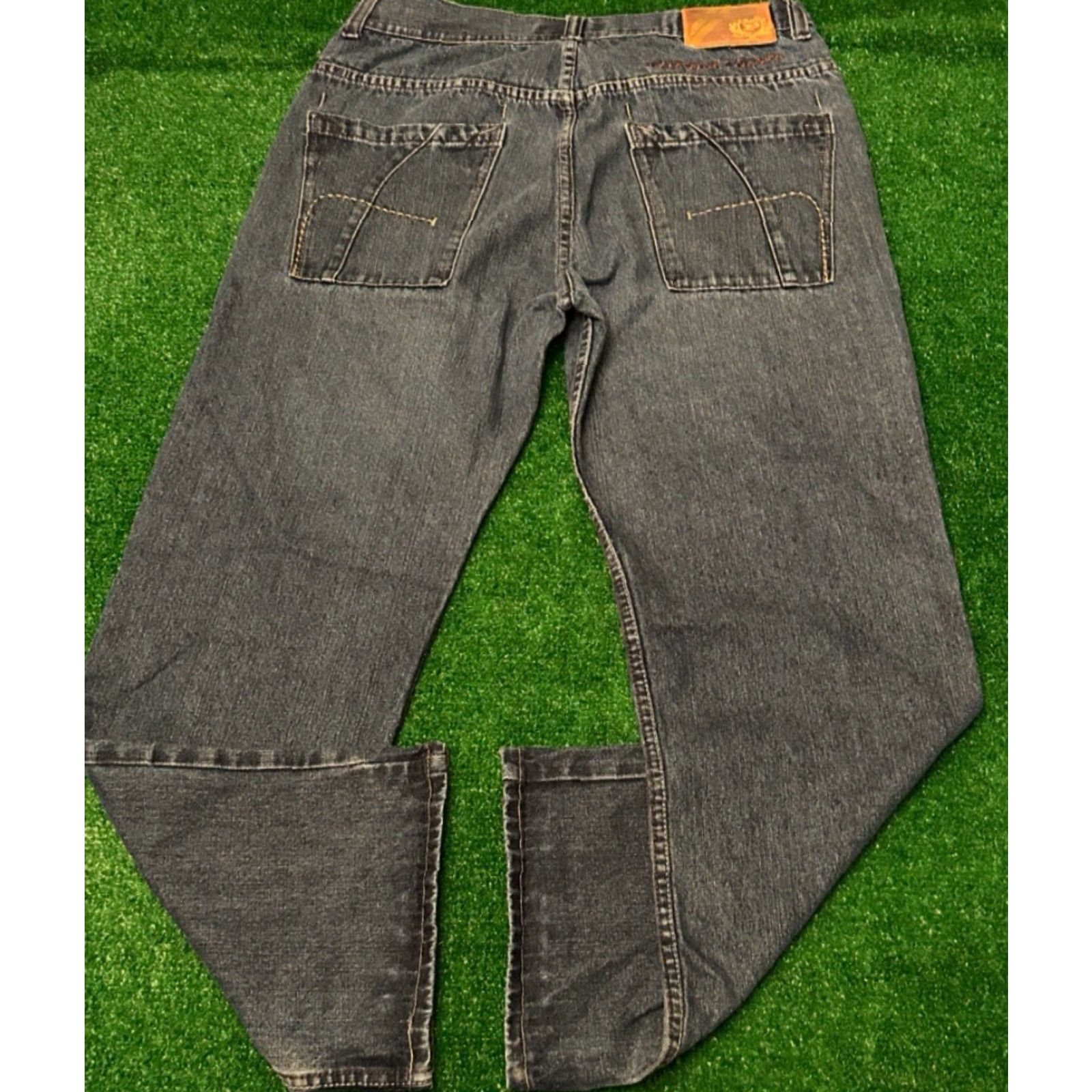 Phat Farm VINTAGE Phat Farm Jeans Men's Size 36 Dark Baggy Grunge Hip Hop Skater Size US 36 / EU 52 - 2 Thumbnail
