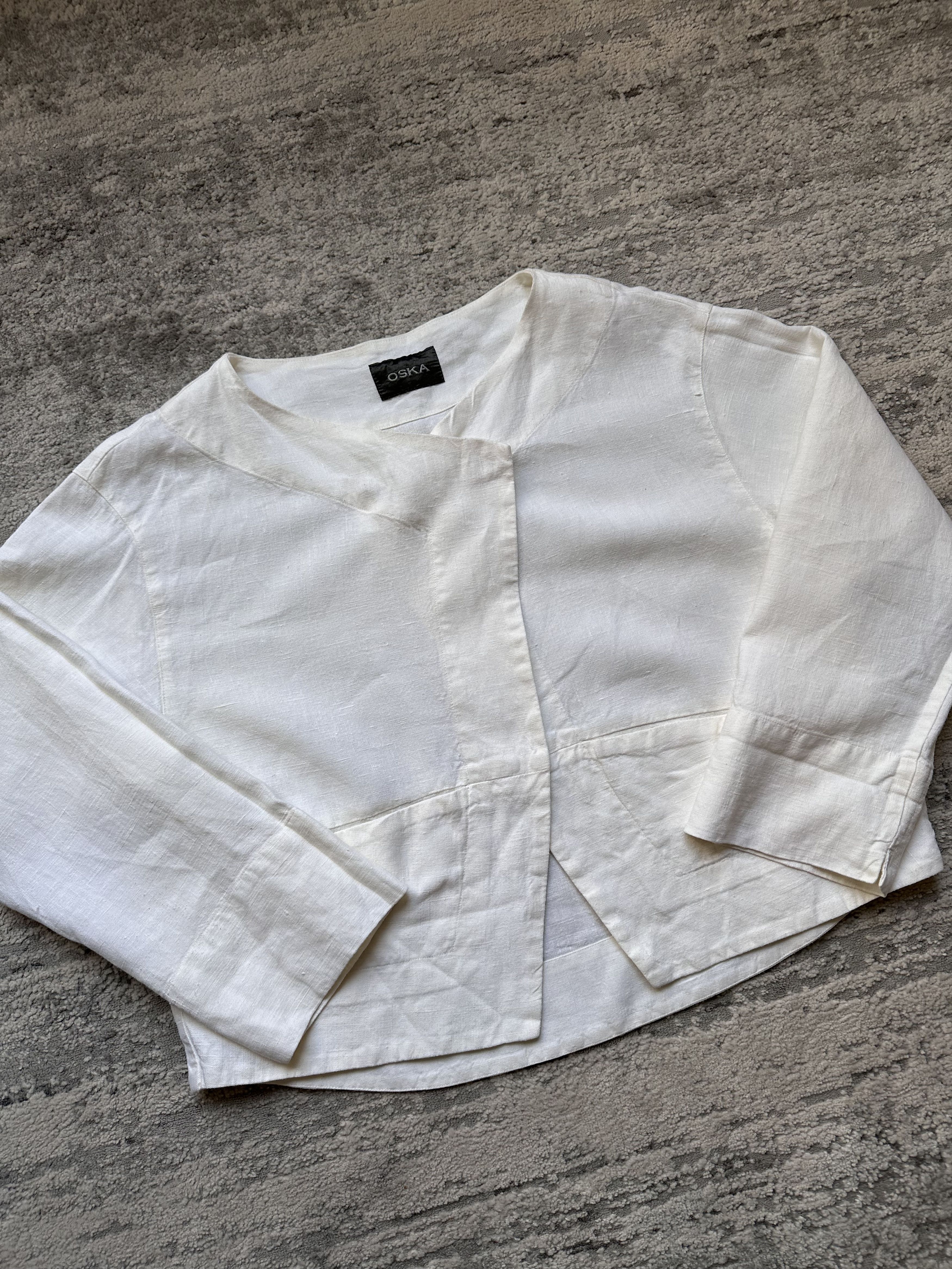 OSKA Oska linen cardigan jacket Size M / US 6-8 / IT 42-44 - 2 Thumbnail