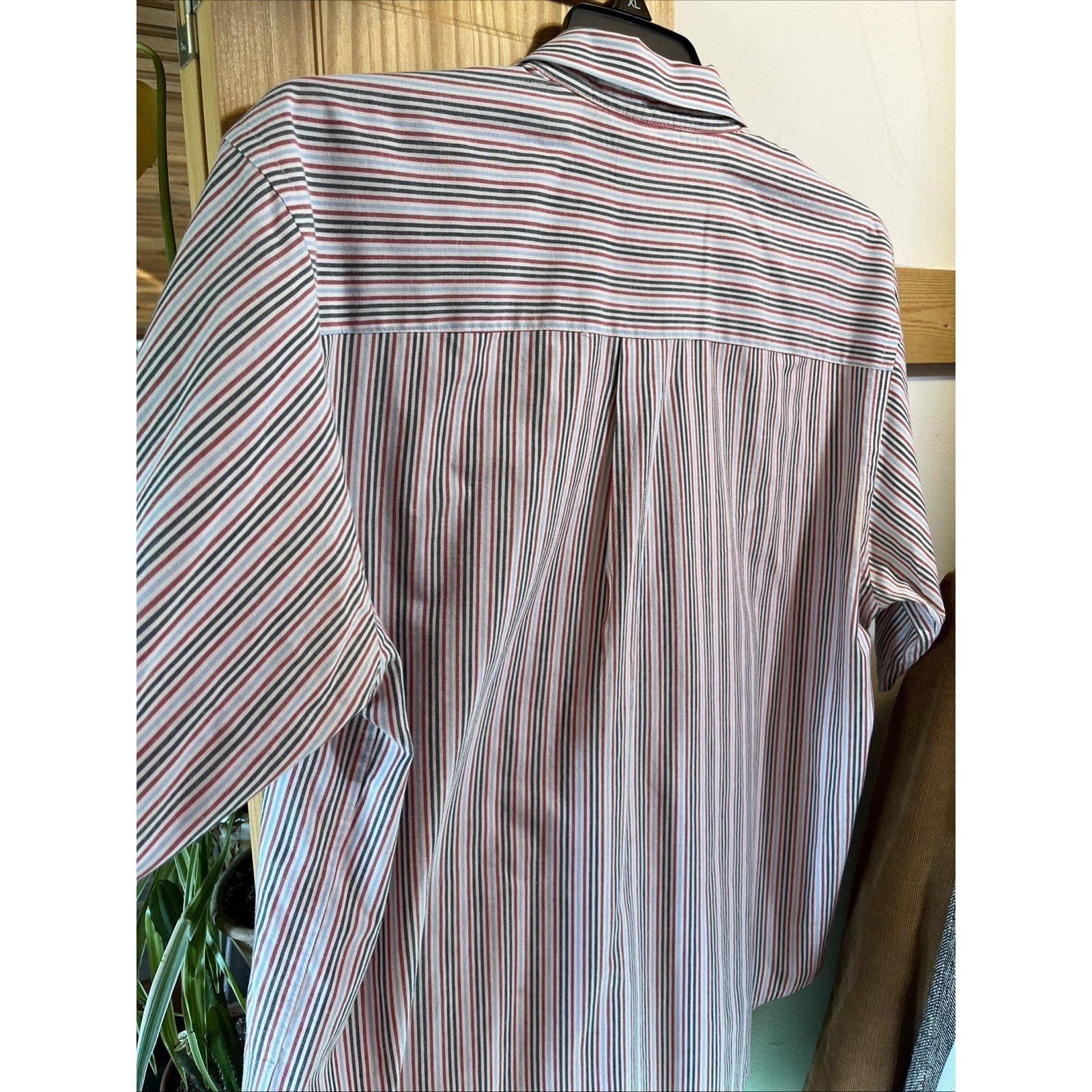 Puritan Puritan VTG men’s L White Red Blue Striped Cotton Poly shirt Size US L / EU 52-54 / 3 - 7 Thumbnail