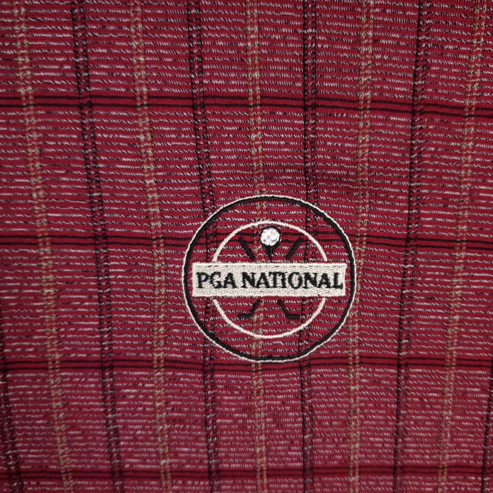 Vintage Greg Norman PGA National Shirt Mens Short Sleeve Polo Red Plaid Size Large Size US L / EU 52-54 / 3 - 2 Thumbnail