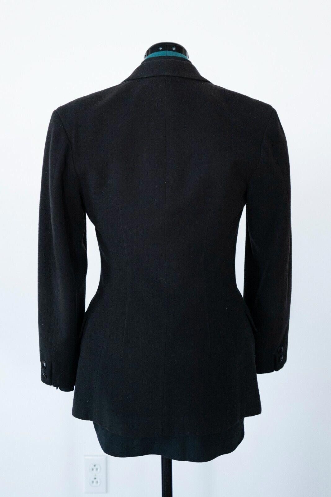 Yohji Yamamoto Yohji Yamamoto Wool Black Blazer Sz. M Size M / US 6-8 / IT 42-44 - 3 Thumbnail