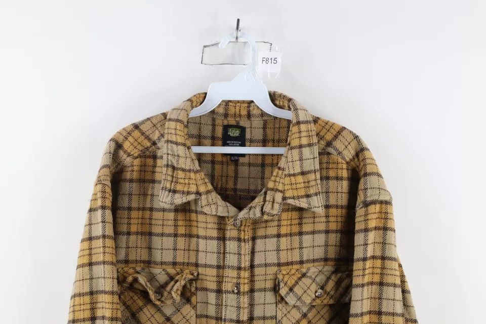 Vintage Vintage 90s Streetwear Heavyweight Flannel Button Shirt Size US XL / EU 56 / 4 - 2 Thumbnail