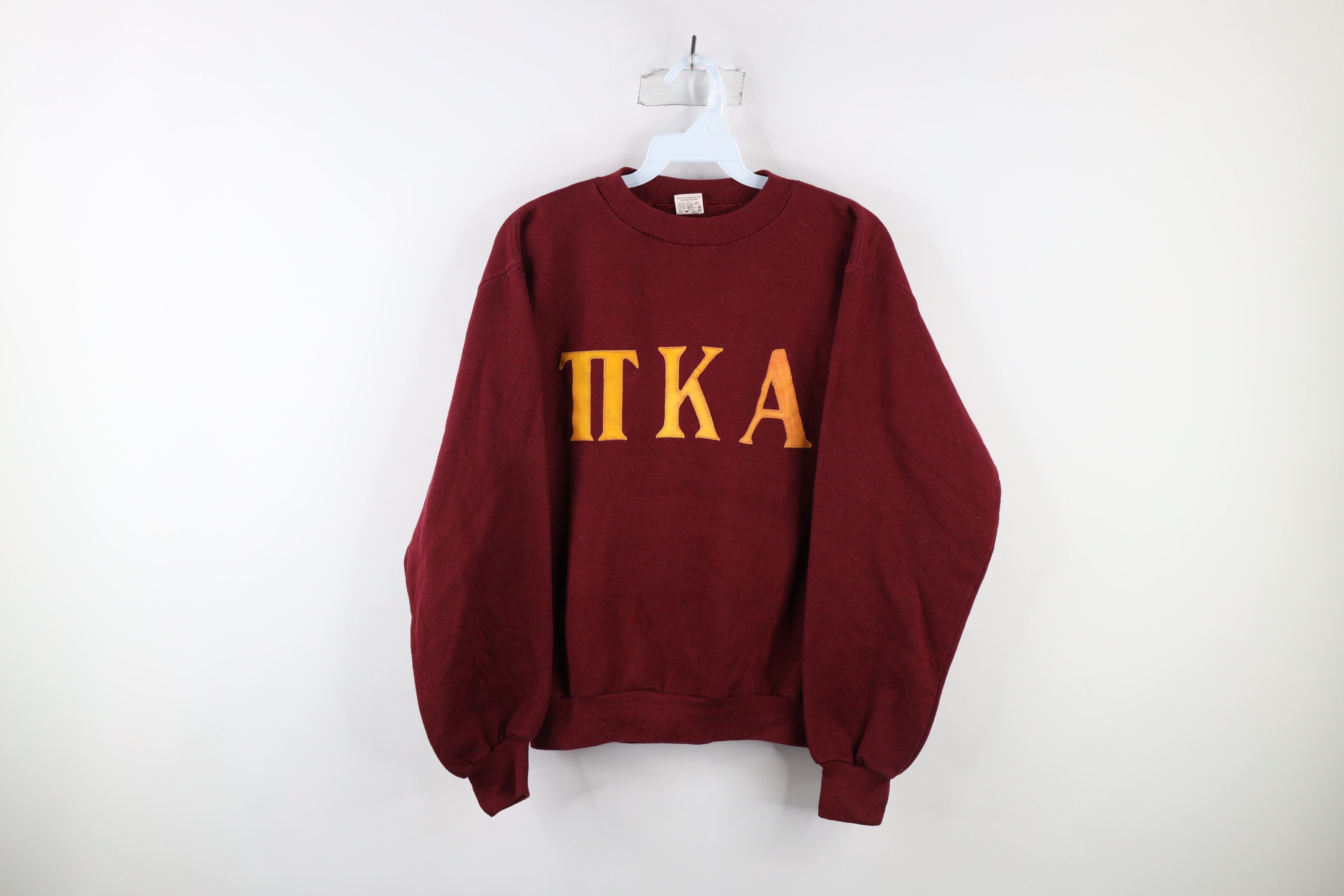 image of 70's Russell Athletic Pike Fraternity Sweatshirt Usa in Red, Men's (Size Small)