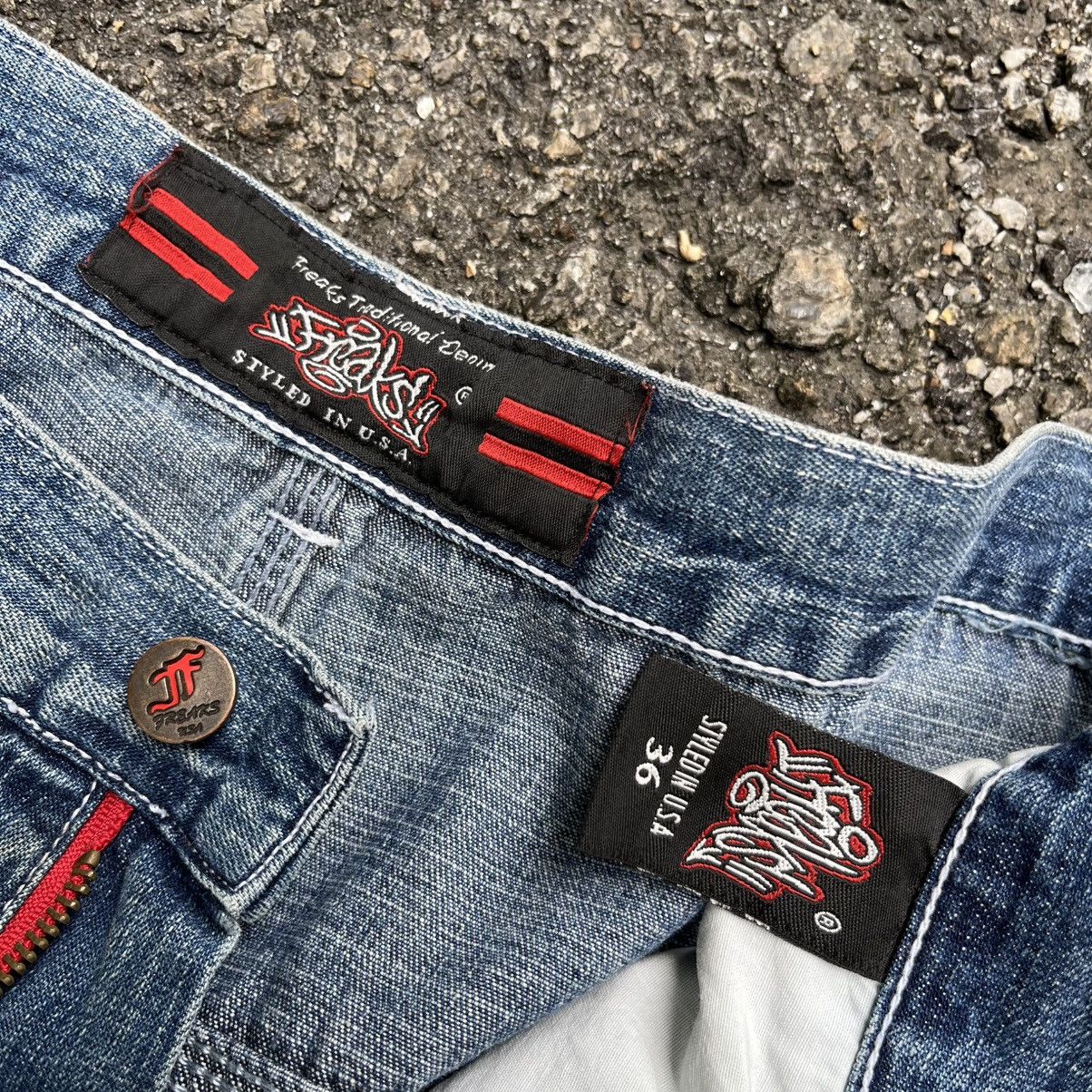 JNCO Y2K Freaks Jorts Baggy Jeans Big Pocket Skater Styled Shorts Size US 34 / EU 50 - 8 Thumbnail